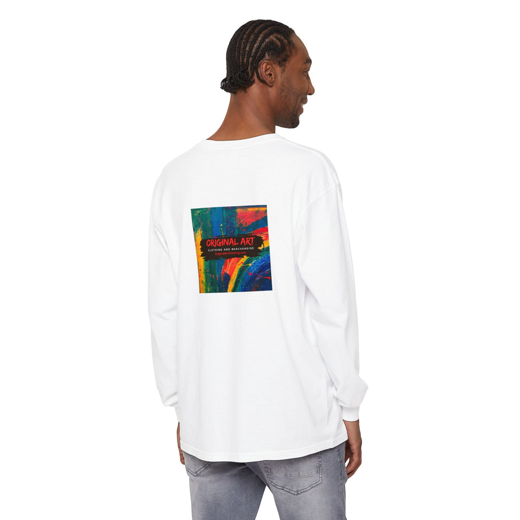 Dog Park Unisex Garment-dyed Long Sleeve T-Shirt