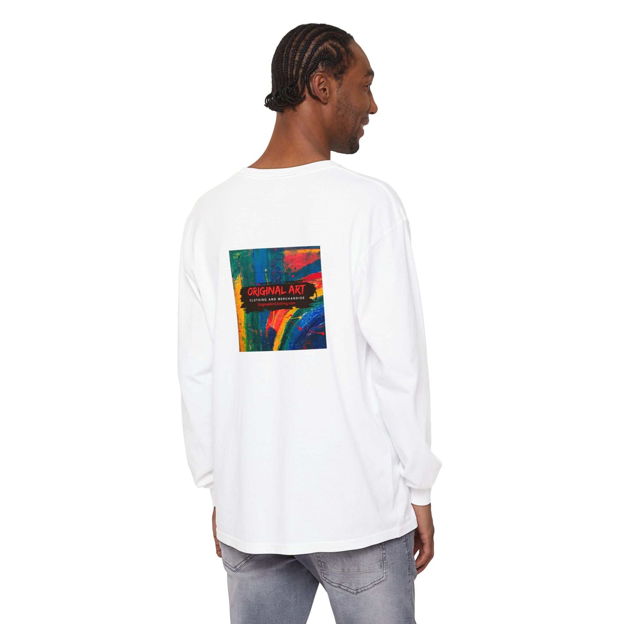 Dog Park Unisex Garment-dyed Long Sleeve T-Shirt