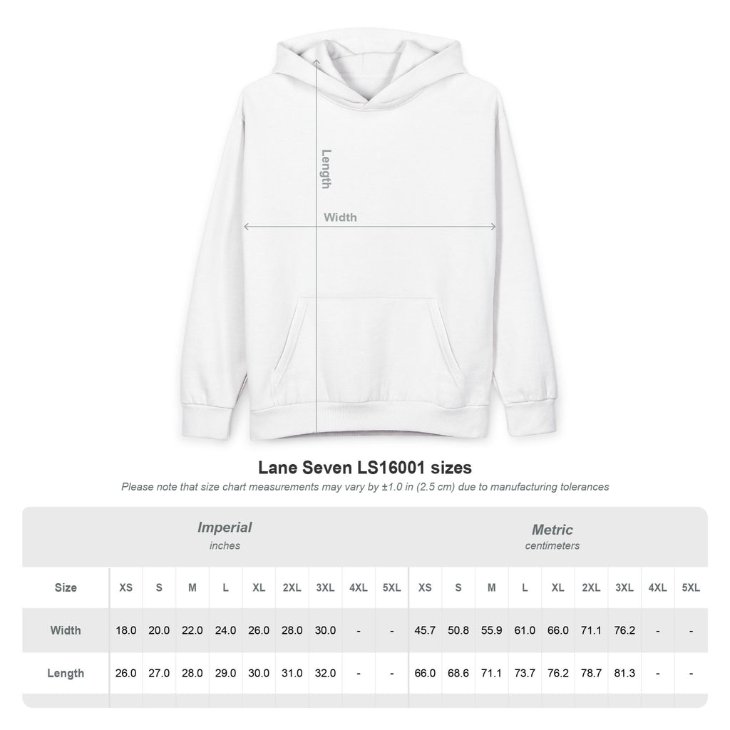Hoodie — 'Deep Thought' Typographic Front & Colorful Abstract Back Pullover