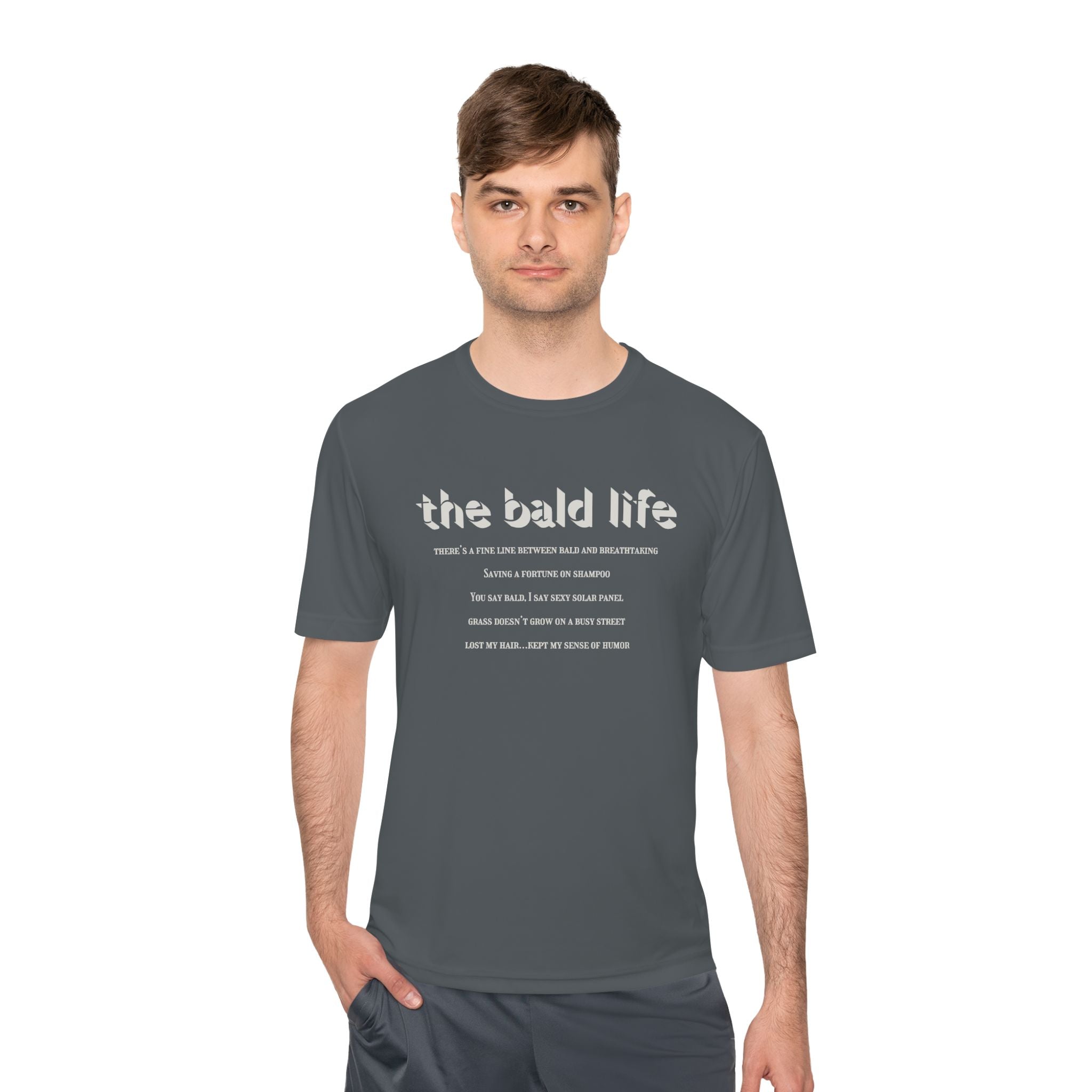 The Bald Life Moisture-Wicking Tee —
