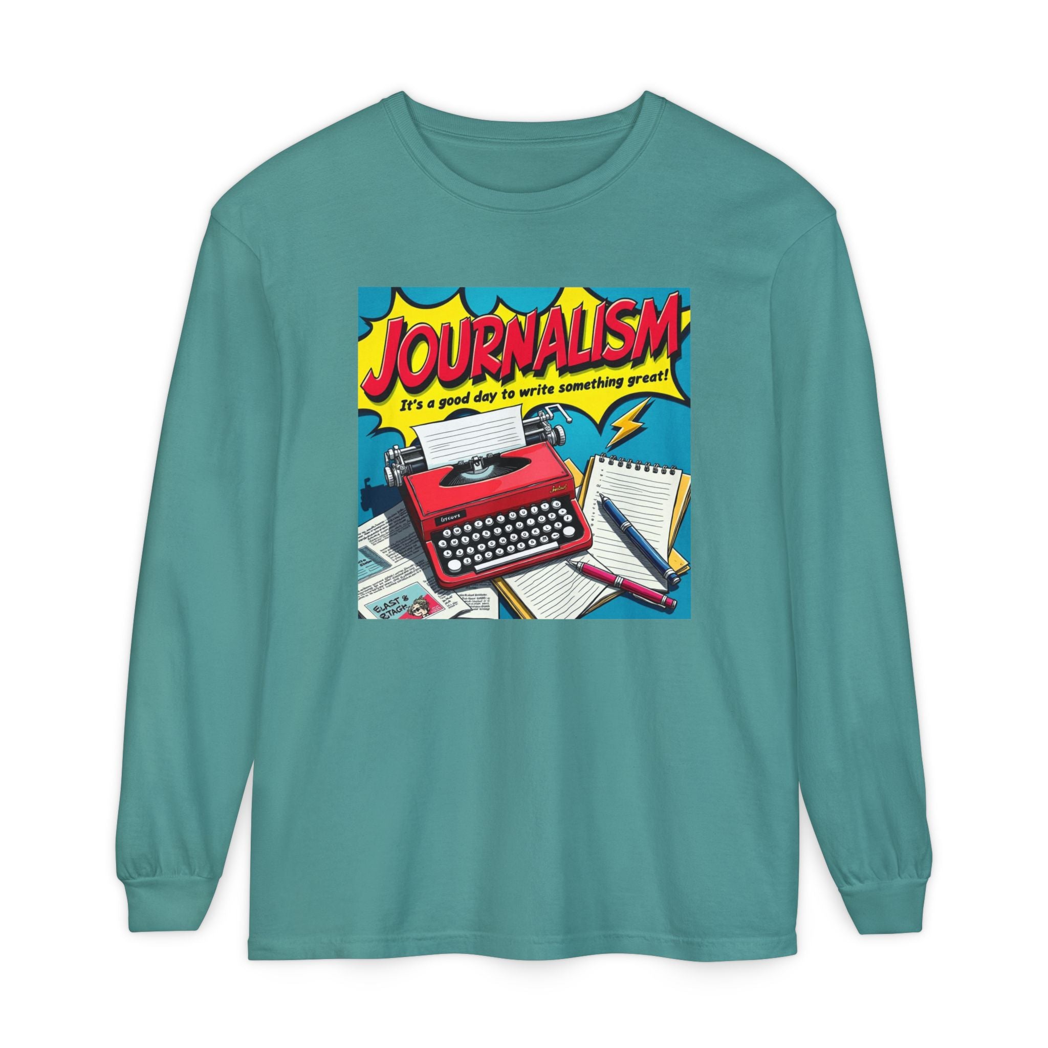 Journalism Unisex Garment-dyed Long Sleeve T-Shirt