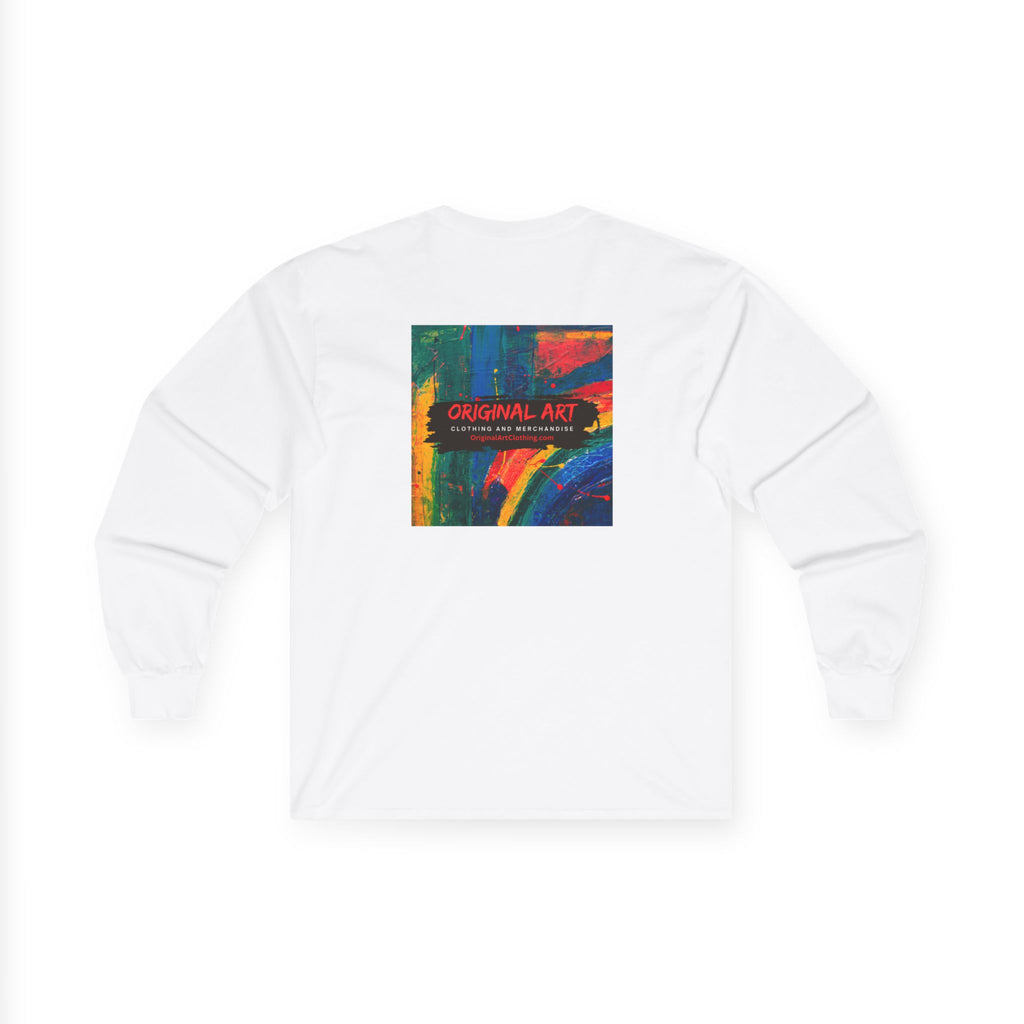 Heart on Fire Long Sleeve Tee, Casual Wear, Gift for Passionate Souls, Motivational Apparel, Unique Heartshirt, Unisex Tee, Spirit Wear