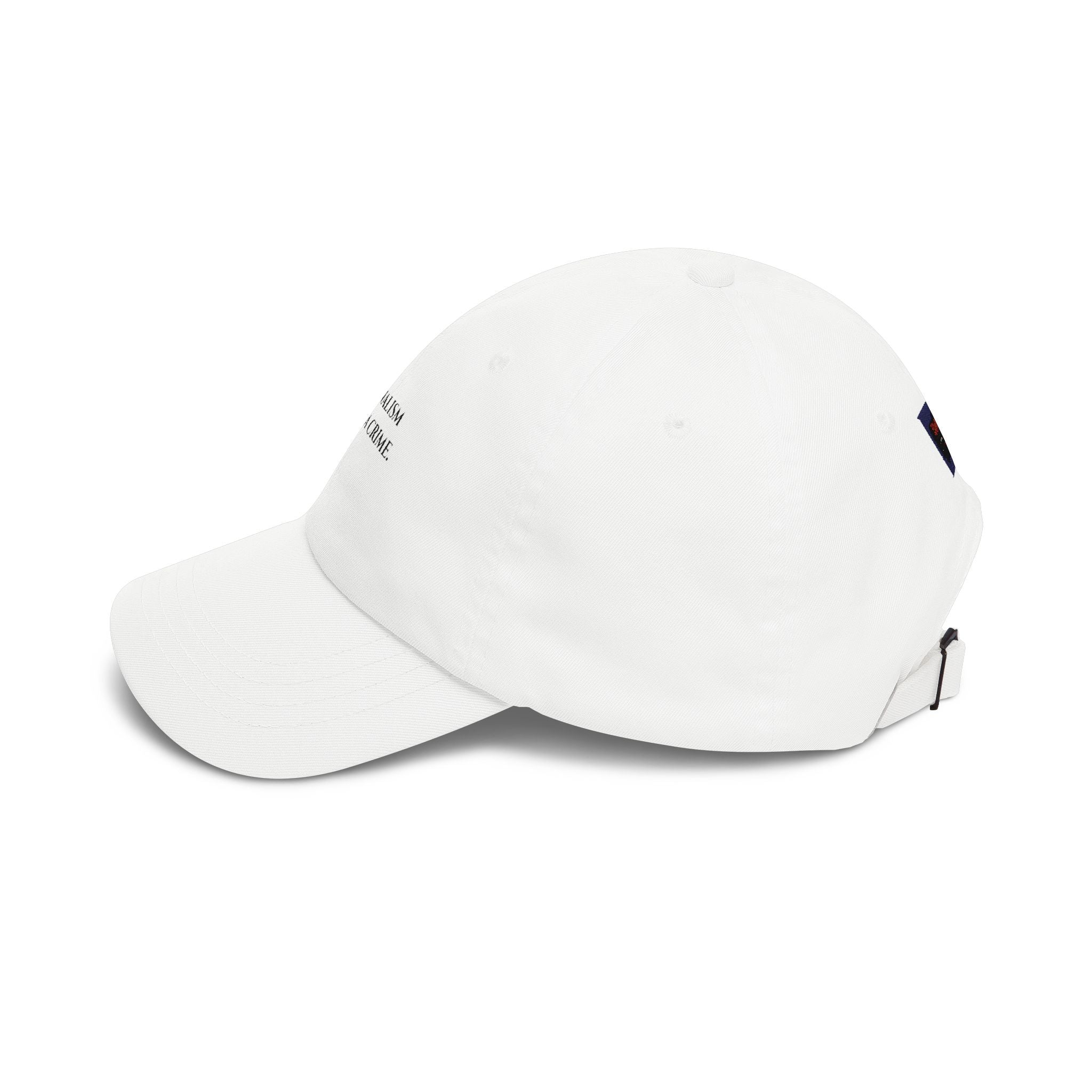 Journalism Is Not a Crime Dad Cap — Embroidered Statement Baseball Hat