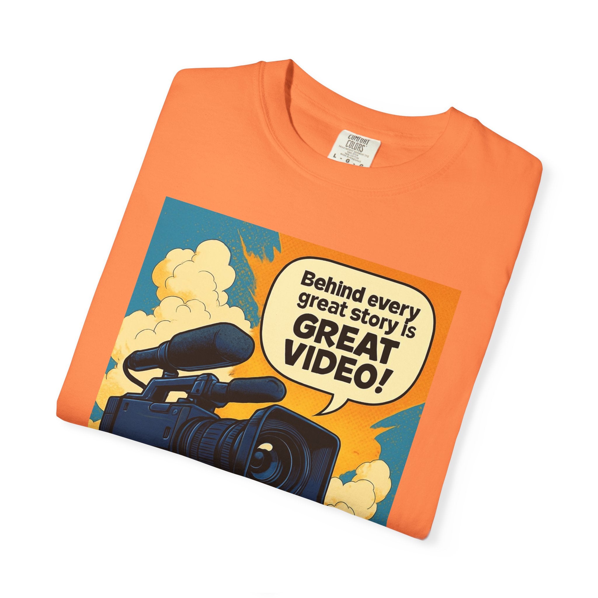 TV News Videographer Unisex Garment-Dyed T-shirt