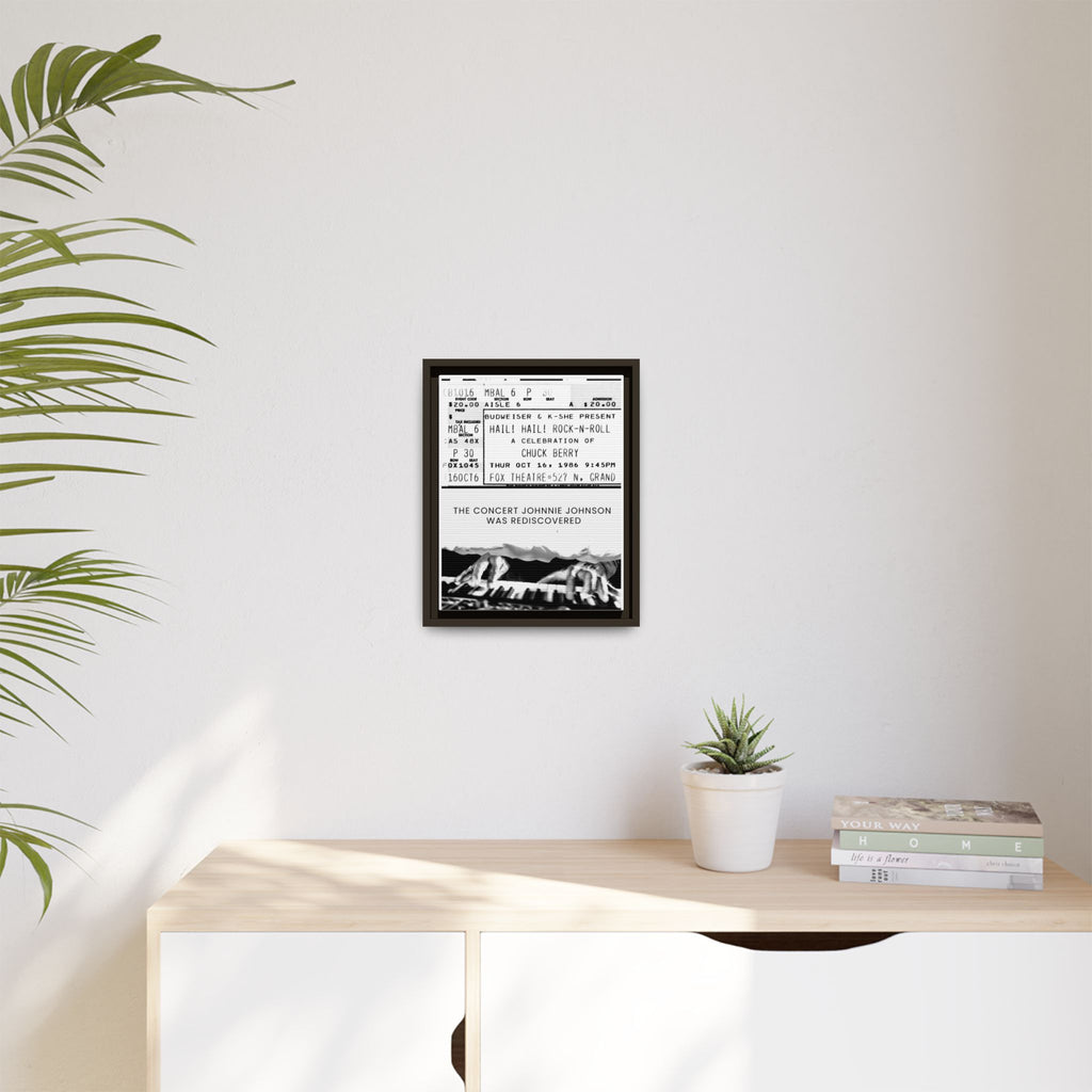 The Concert Johnnie Johnson Was Rediscovered Framed Canvas Print
