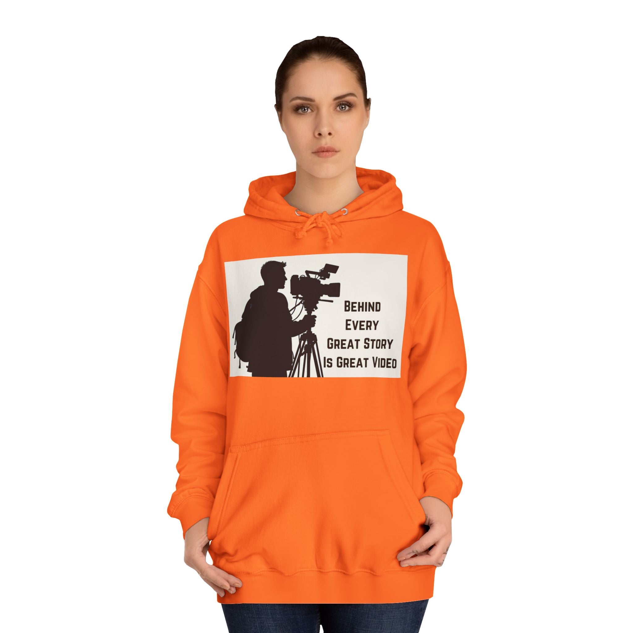 TV News Videographers: Unisex College Hoodie