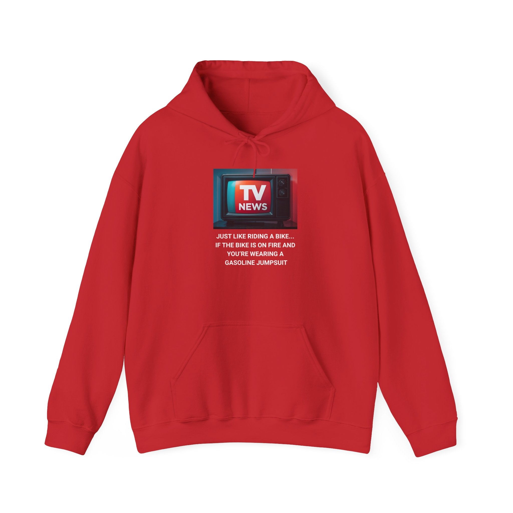 TV News Humor Hoodie for Media Lovers