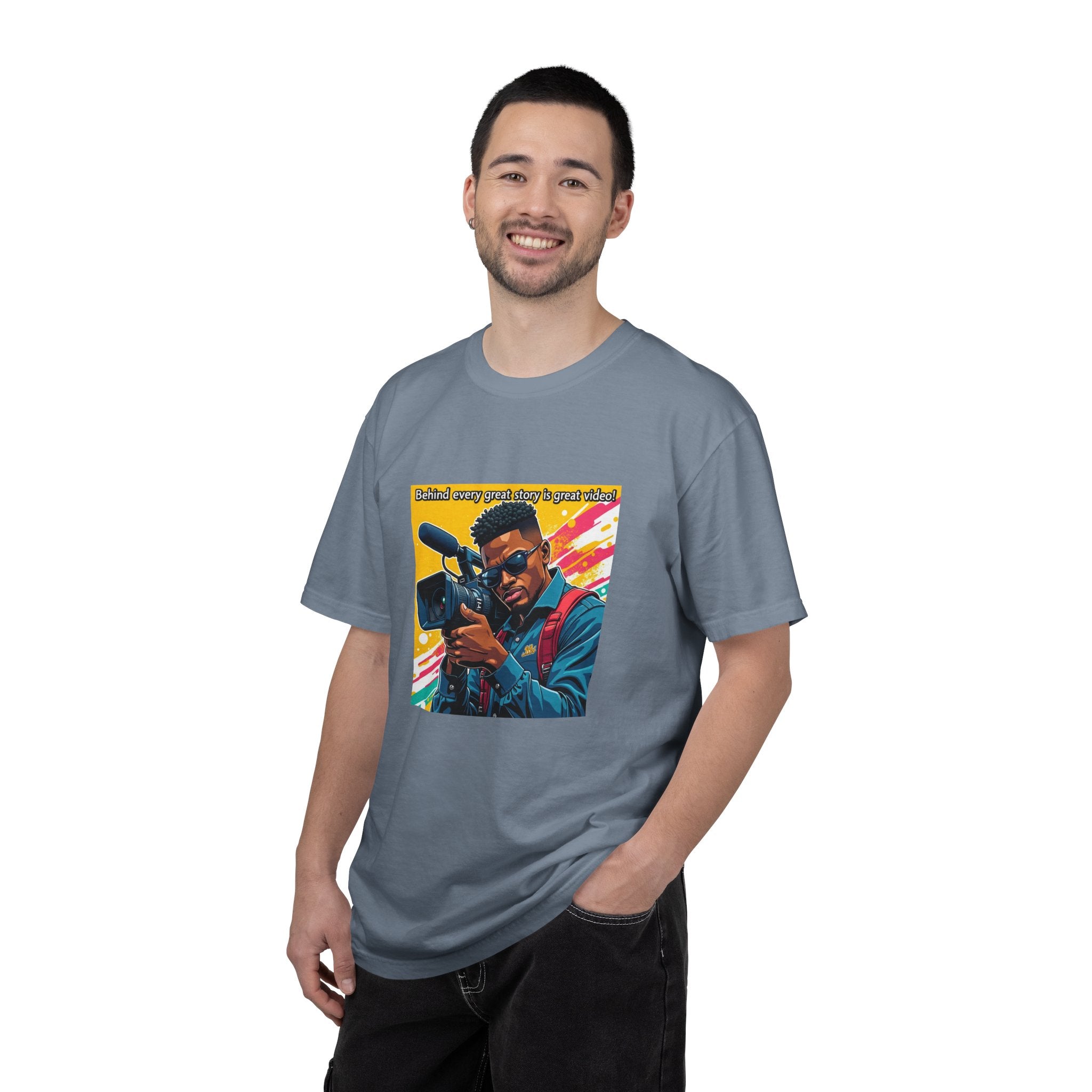 "Behind Every Great Story is Great Video" Graphic T-Shirt