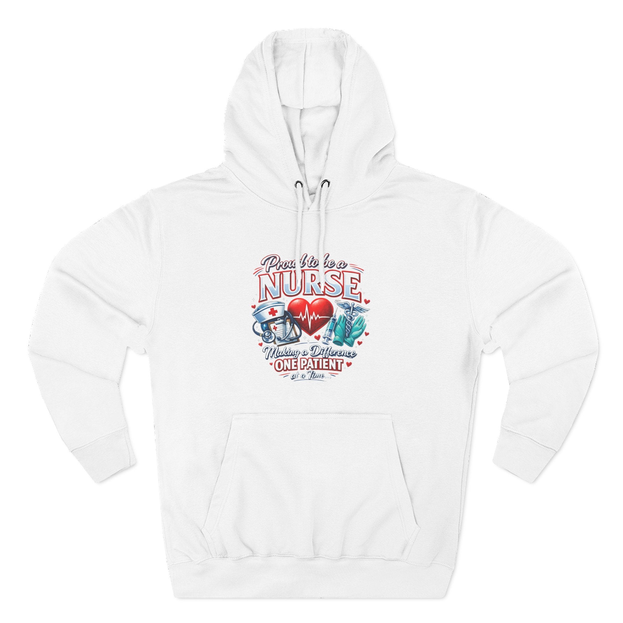 ‘Proud to be a Nurse’ Fleece Pullover Hoodie