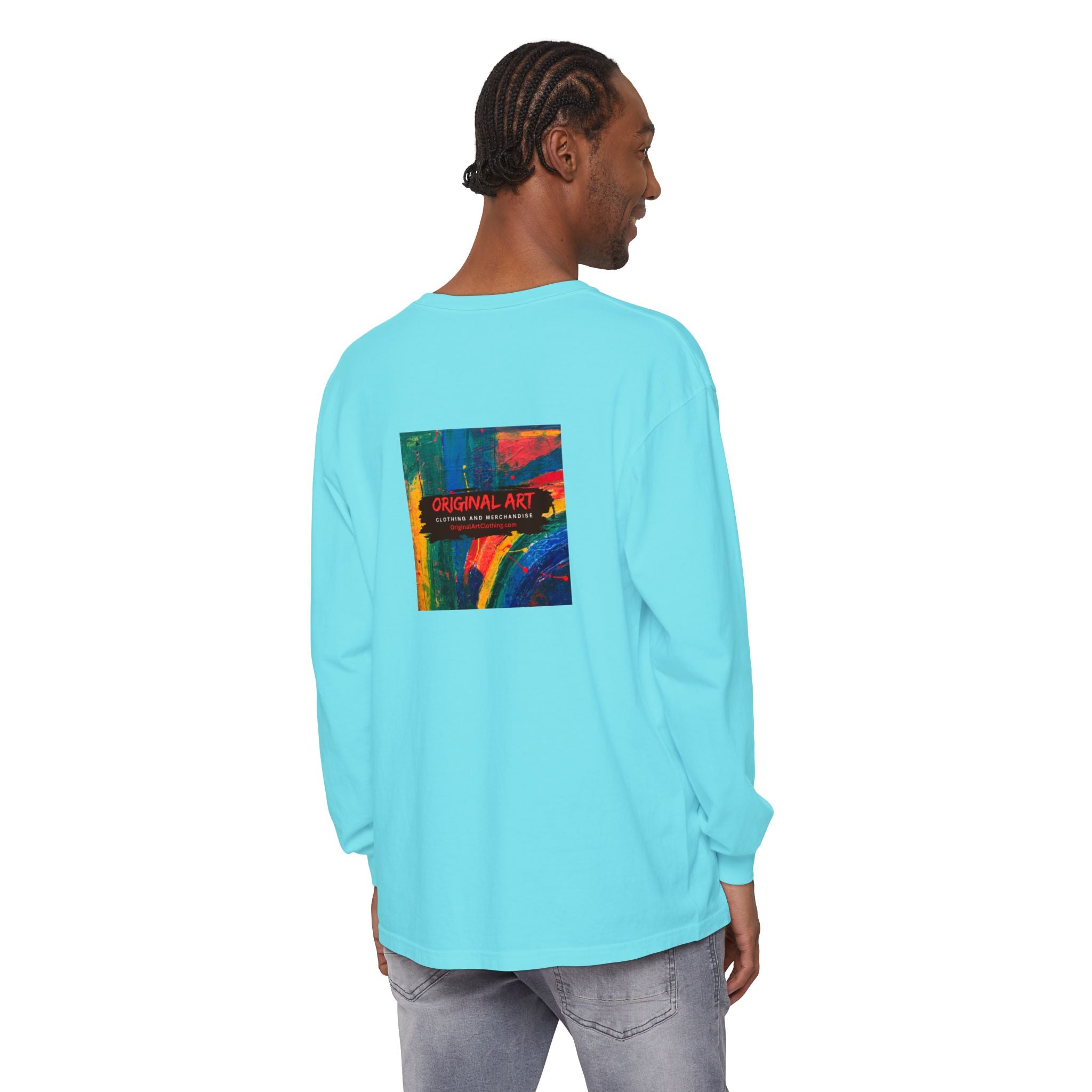 Teacher Long Sleeve Tee — "I teach. I make a difference. Maybe not today, but eventually." — Colorful Back Art