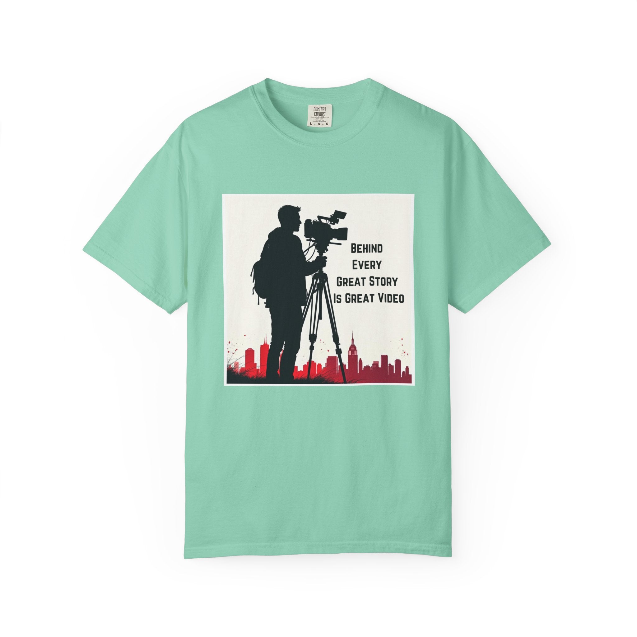 TV News Videographer: Unisex Garment-Dyed T-shirt