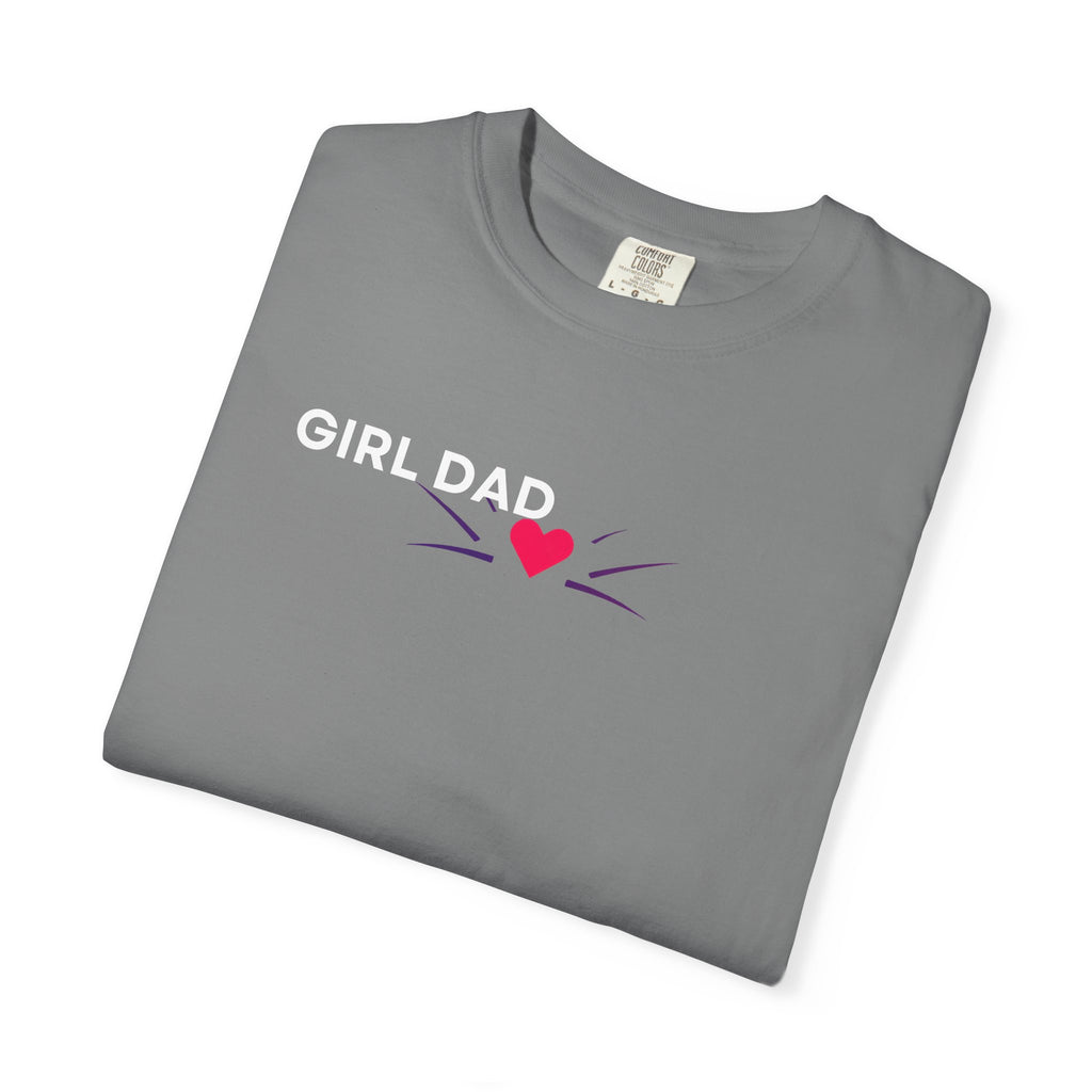 Girl Dad T-Shirt — 'Girl Dad' Heart Front & Colorful 'Original Art' Back Tee