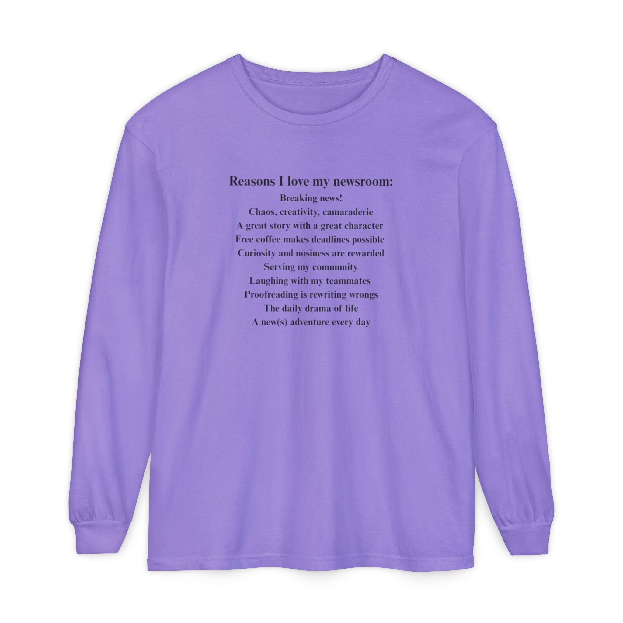 "Reasons I love my newsroom" Fleece Hoodie