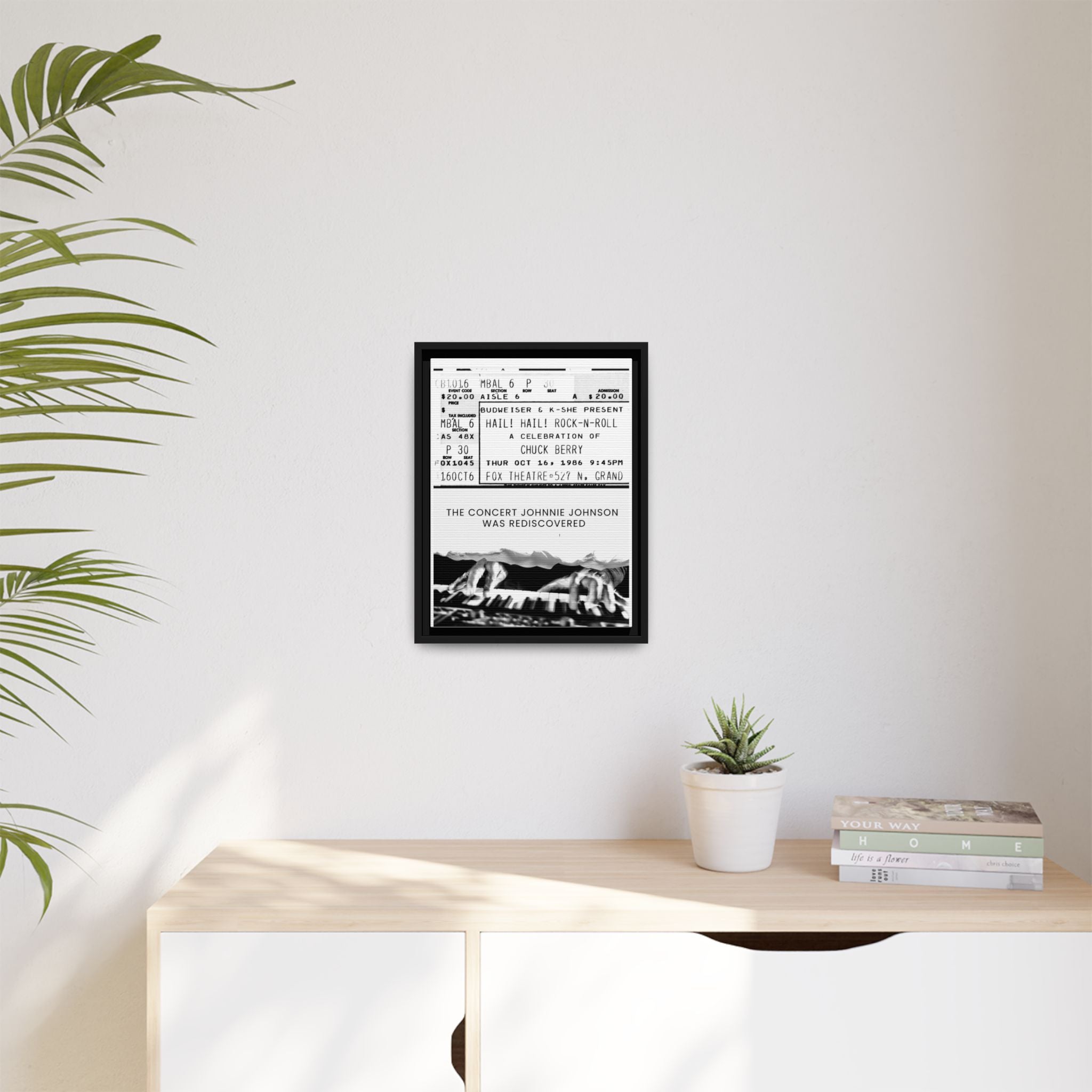 The Concert Johnnie Johnson Was Rediscovered Framed Canvas Print