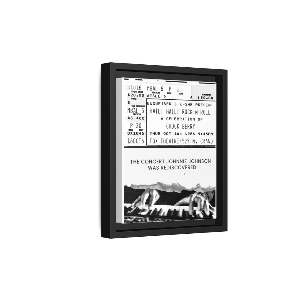The Concert Johnnie Johnson Was Rediscovered Framed Canvas Print