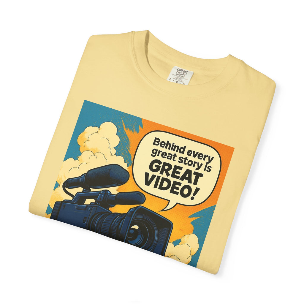 TV News Videographer Unisex Garment-Dyed T-shirt