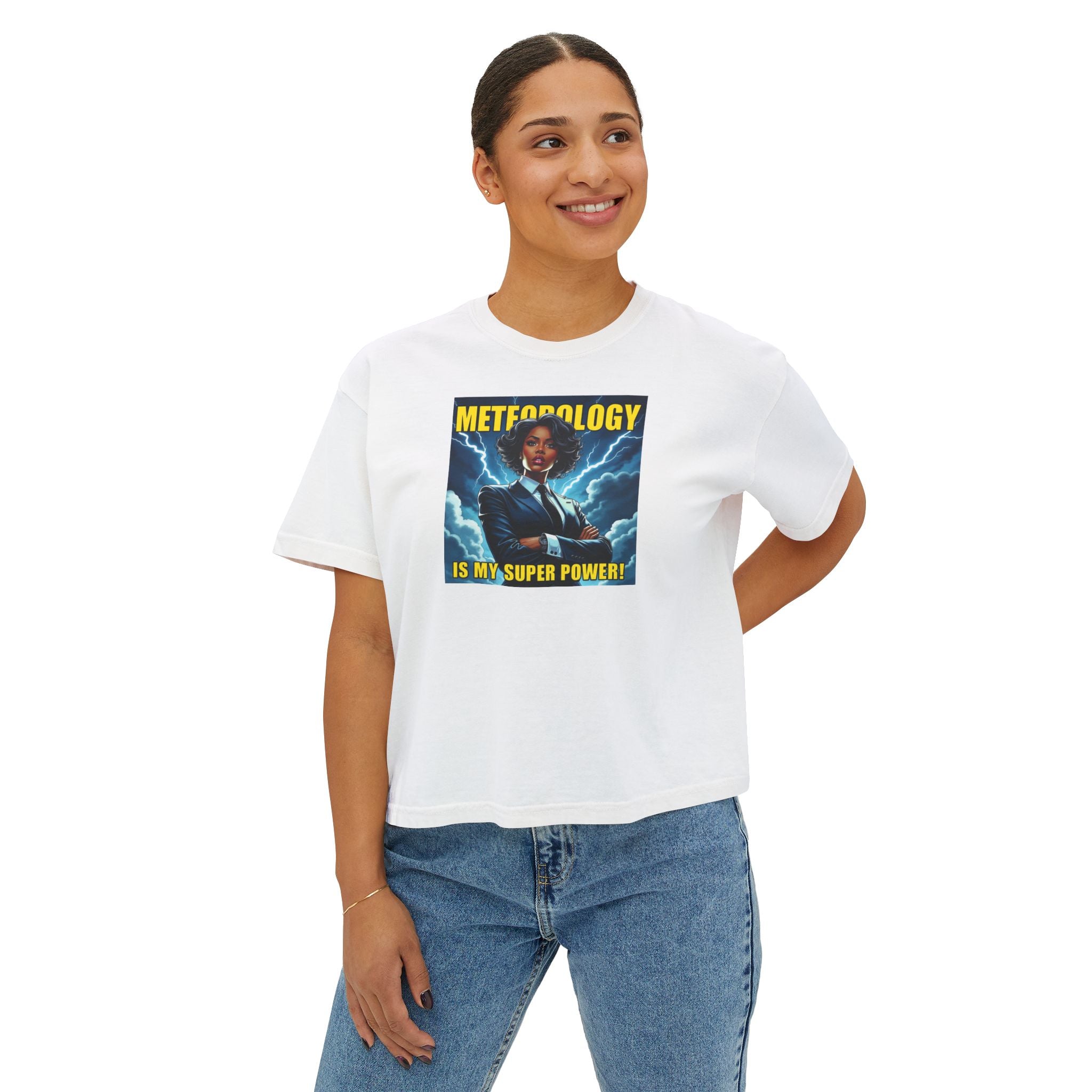 Meteorology Is My Super Power Women's Boxy Tee