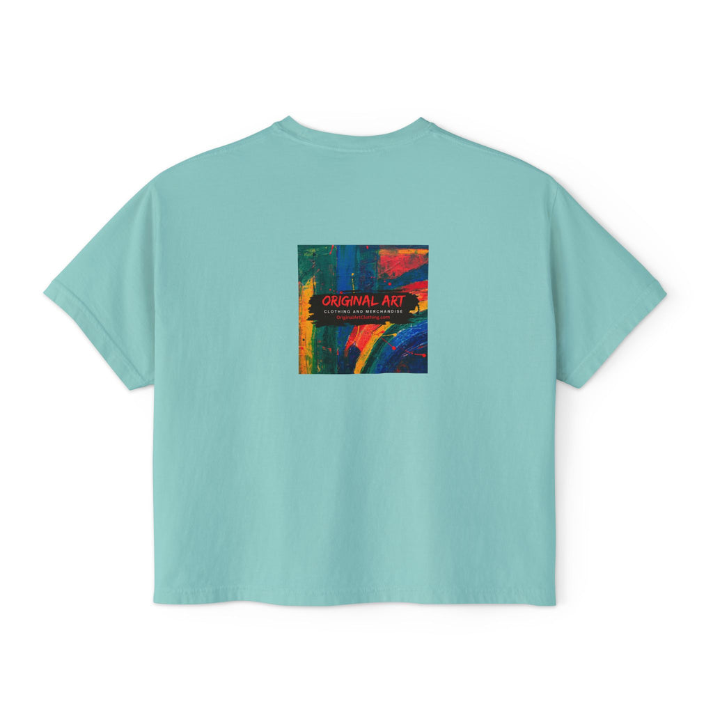 Teacher Boxy Tee - "I teach. My super power is multi-tasking; patience is a close second." | Original Art Back