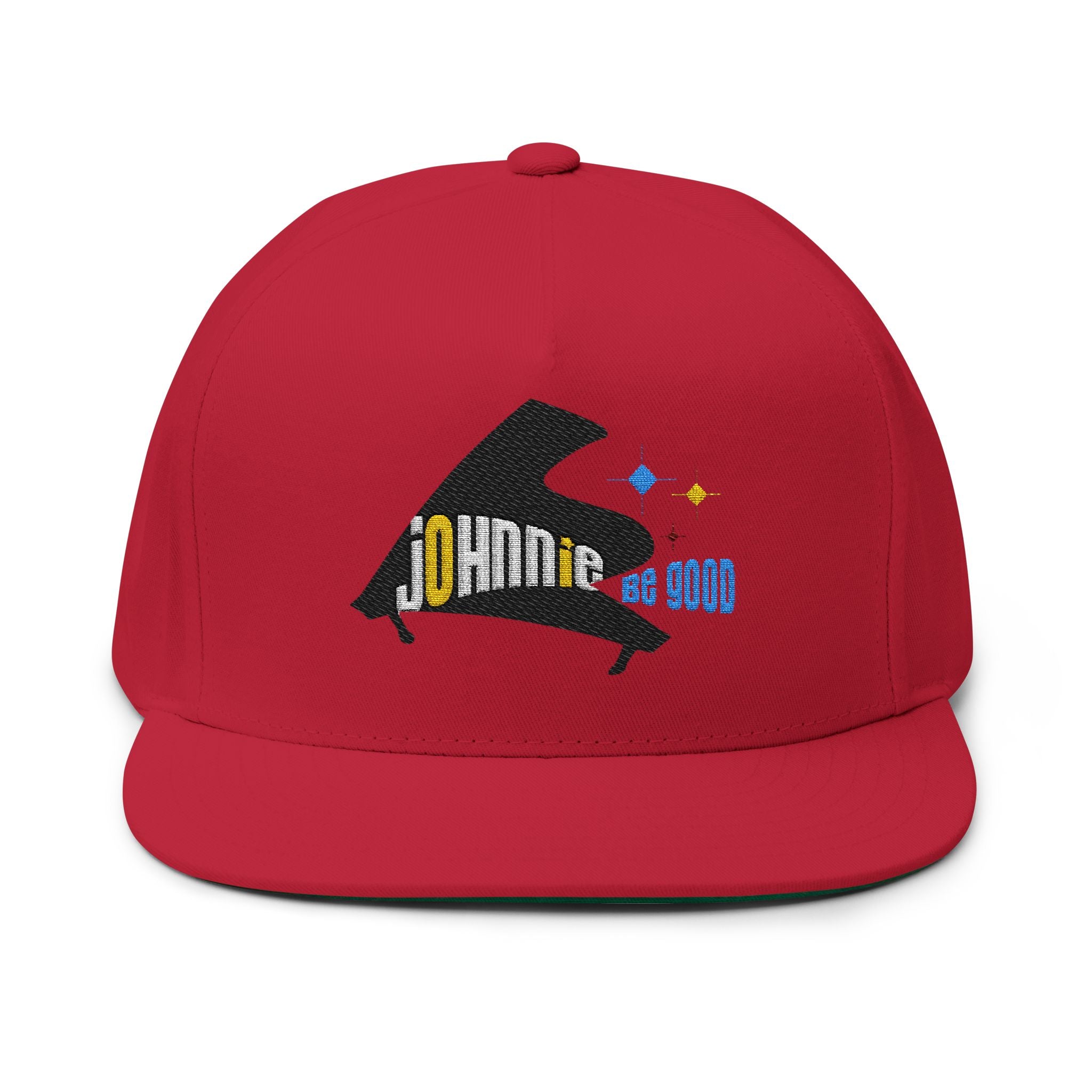 Johnnie Be Good Movie Embroidered Grand Piano Flat Bill Cap