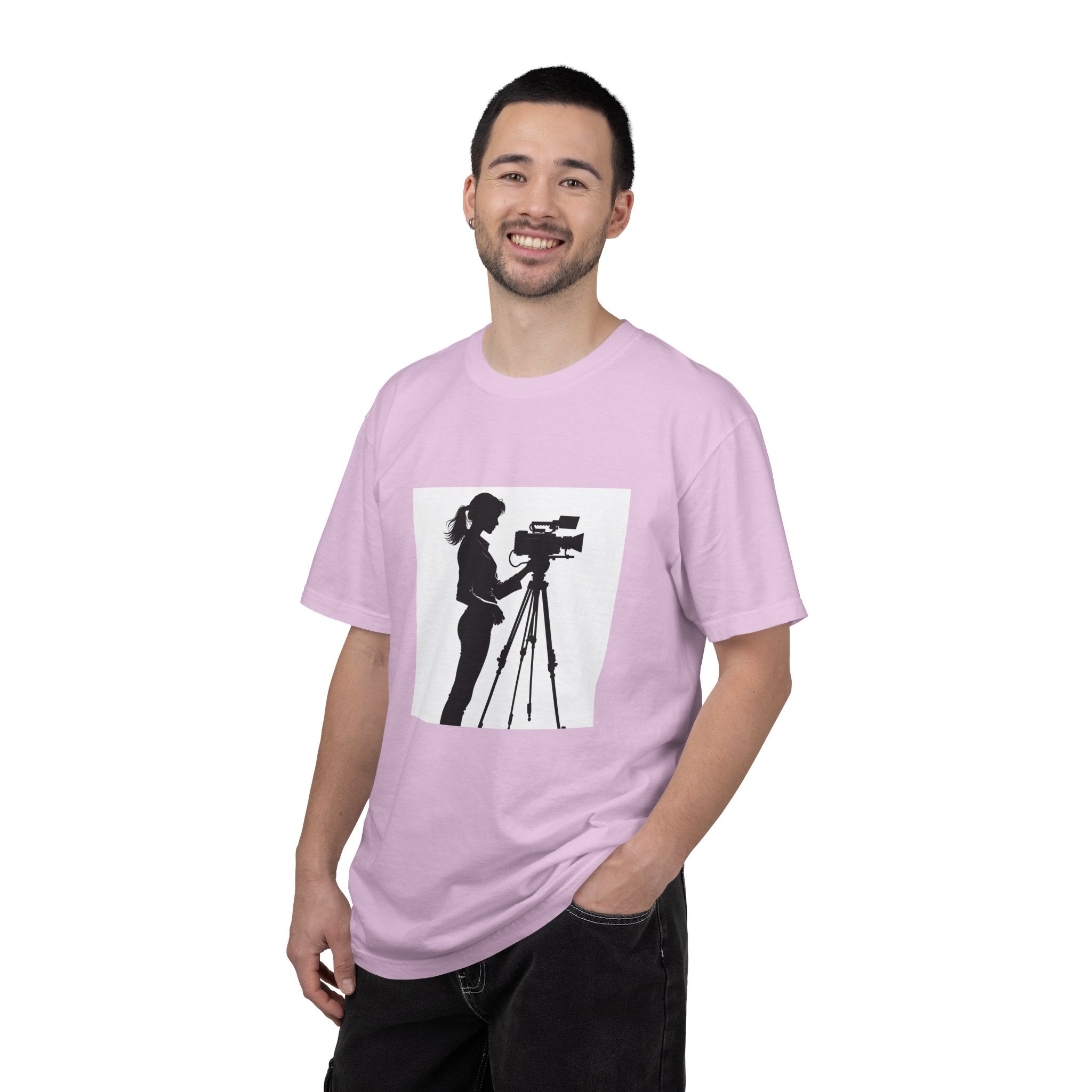 "Behind Every Great Story is Great Video" Female Silhouette Tee