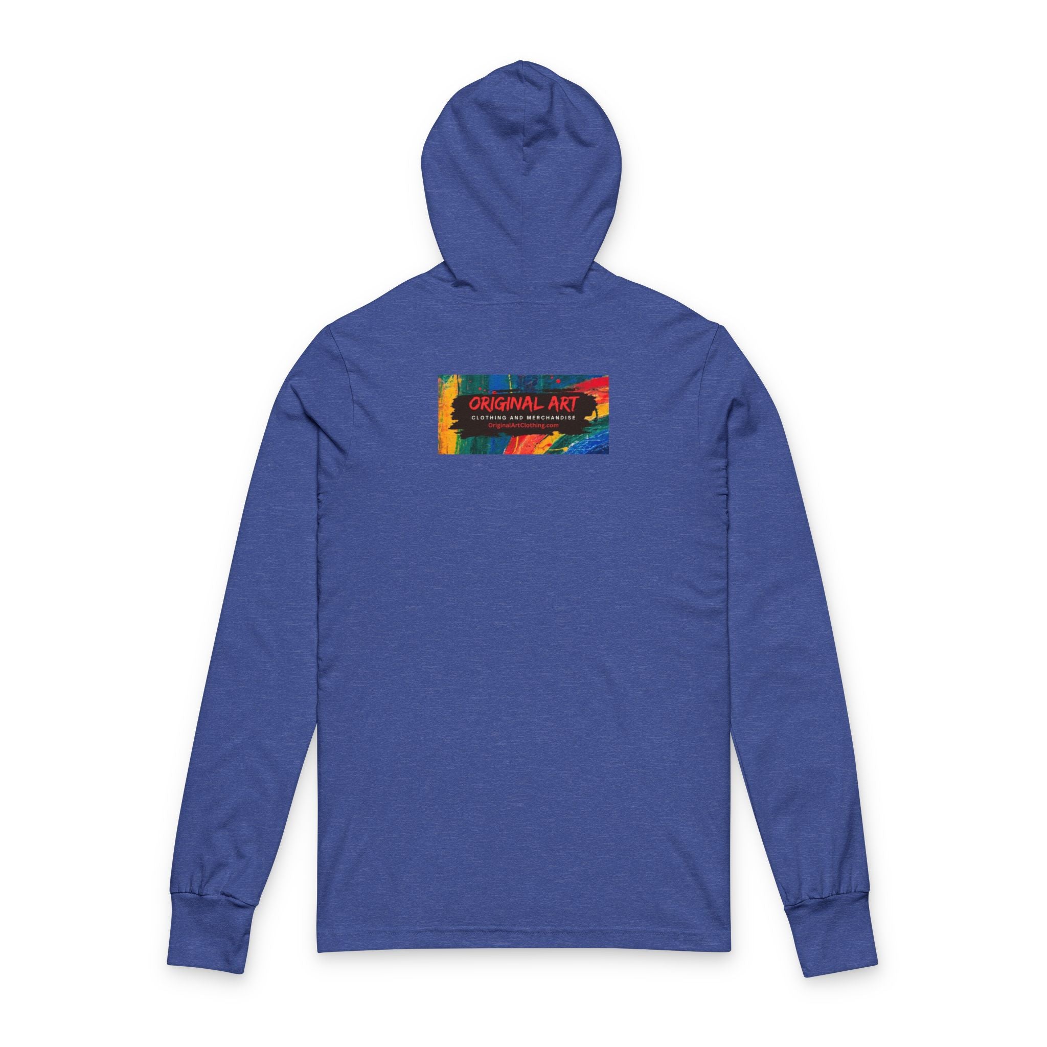 Game Changer Hooded Long Sleeve Tee — 'Original Art' Abstract Back Graphic