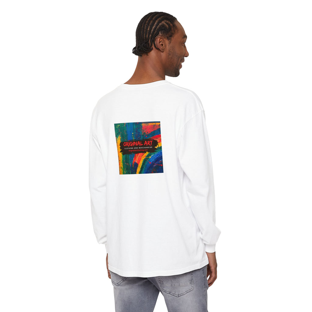 Teacher Long Sleeve Tee — "I teach. I make a difference. Maybe not today, but eventually." — Colorful Back Art