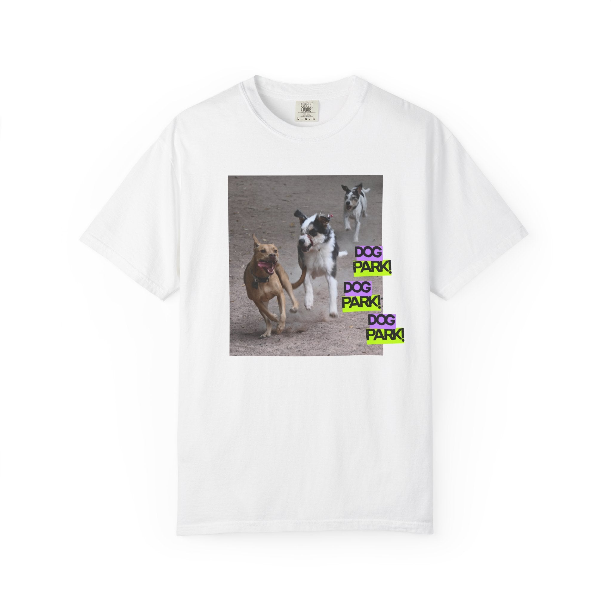 Dog Park Graphic Tee | Fun Pet Lover Shirt, Casual Dog Parent Apparel, Unique Gift for Dog Owners, Animal Lover Fashion