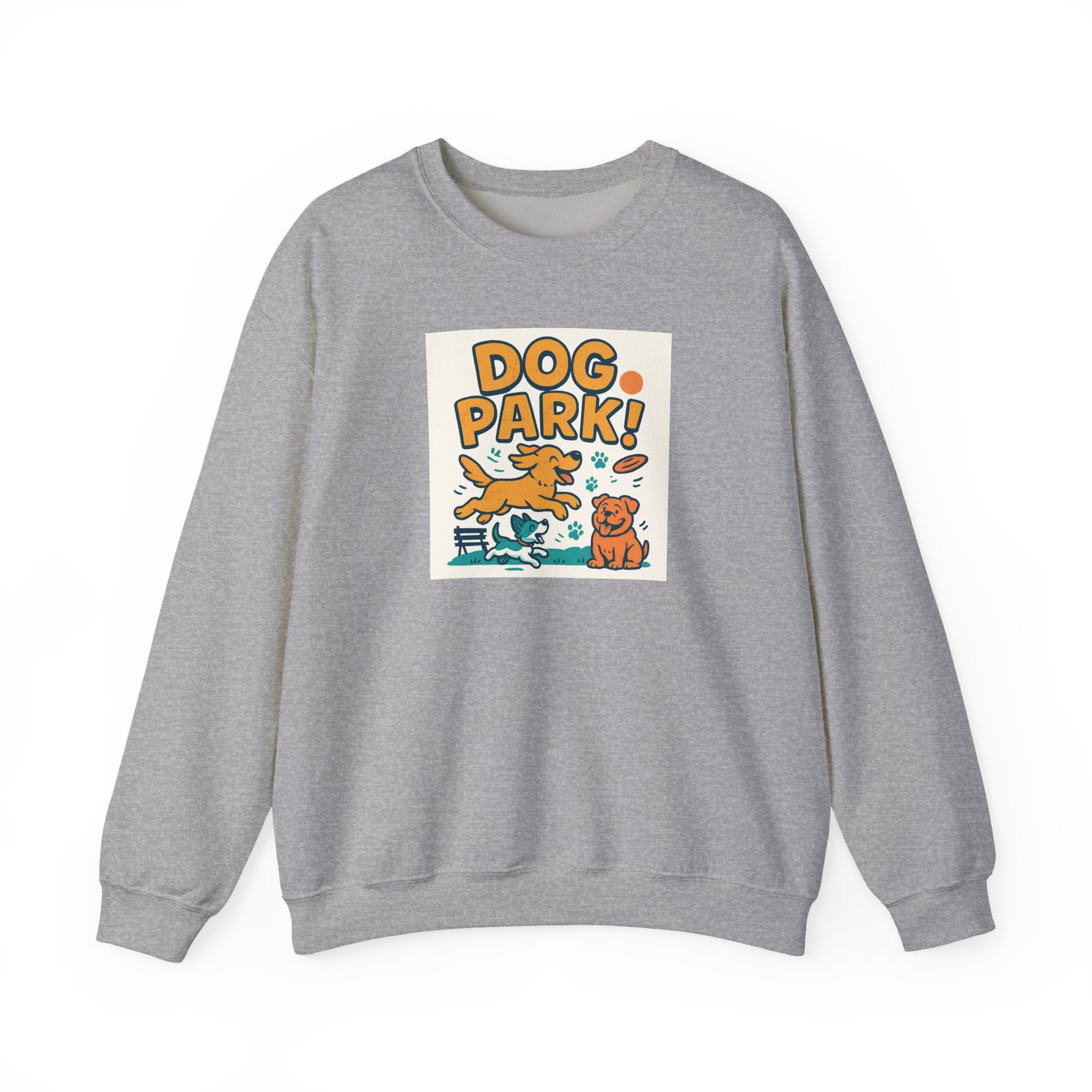 Dog Park Crewneck Sweatshirt - Unisex, Casual Wear, Pet Lover Gift, Outdoor Activities, Cozy Sweatshirt for Dog Owners