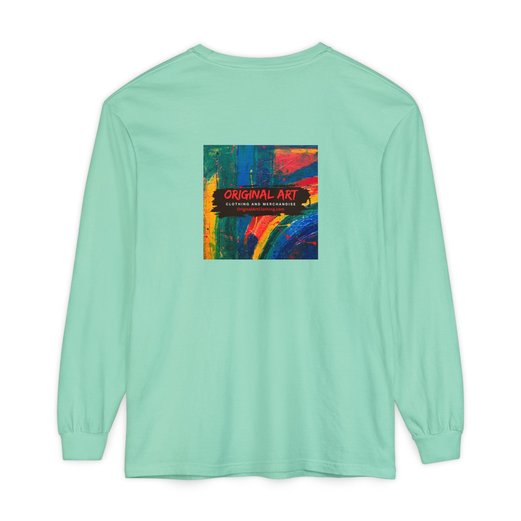 "Chasing the Groove" Long Sleve T-Shirt  Minimal Front + Original Art Back