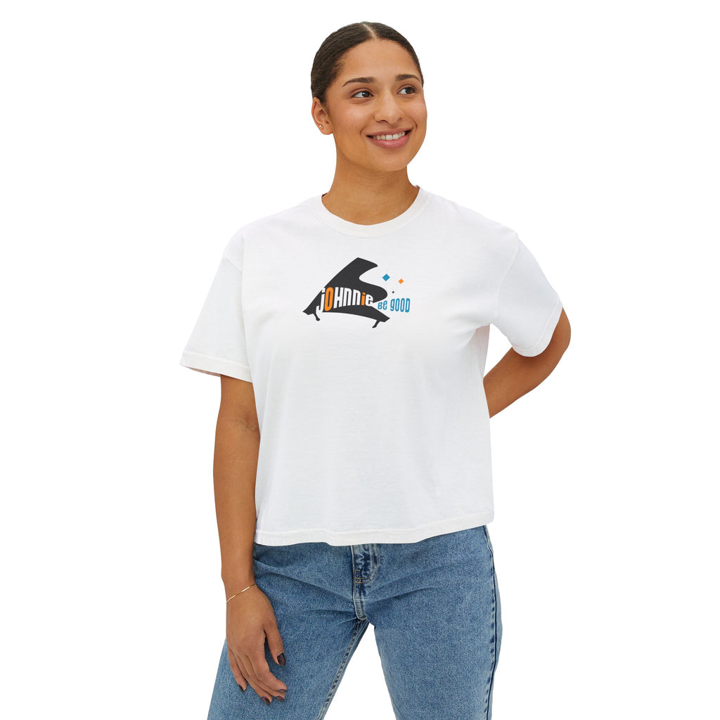 Johnnie Be Good Movie Boxy Tee — 'Johann de Wood' Graphic Tee