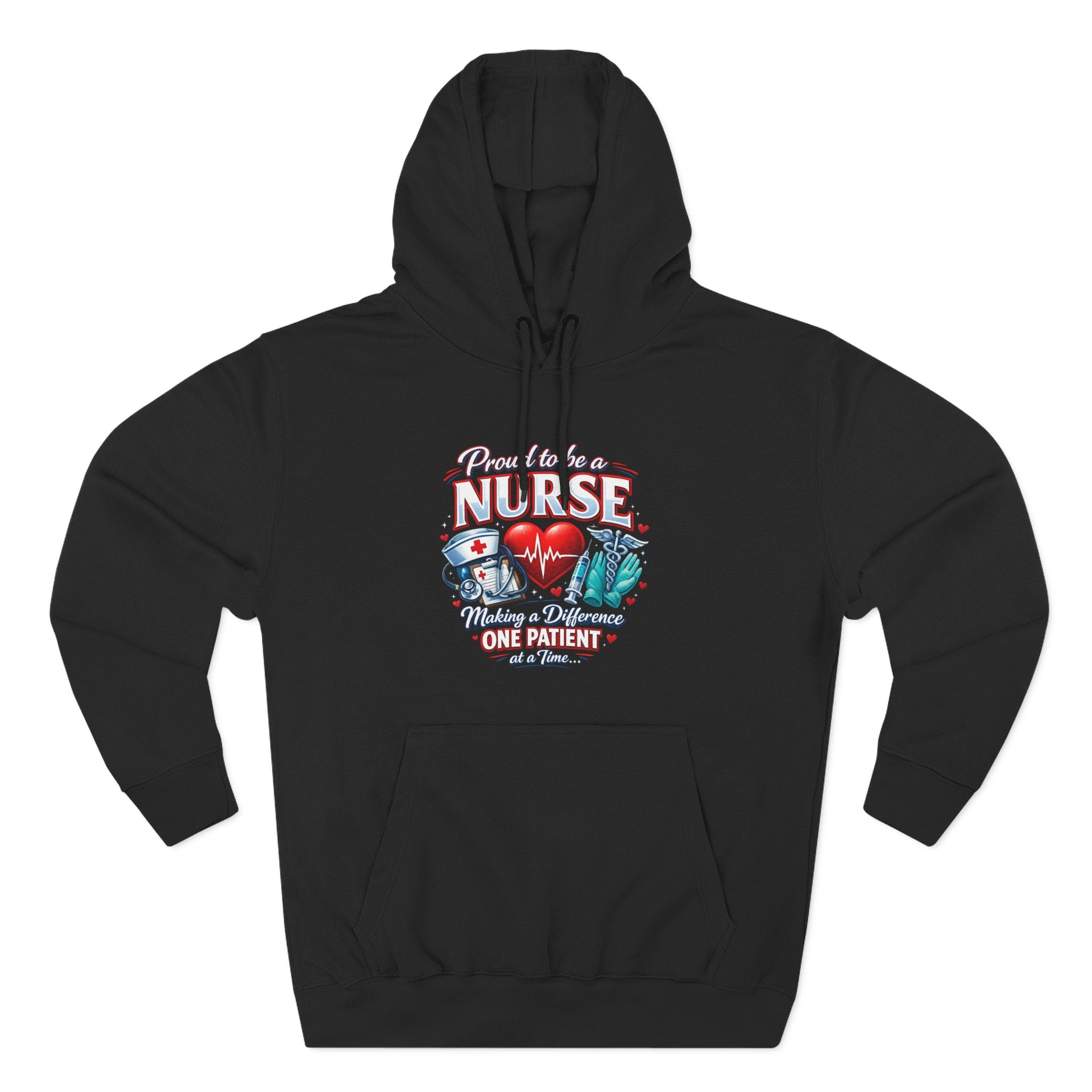 ‘Proud to be a Nurse’ Fleece Pullover Hoodie