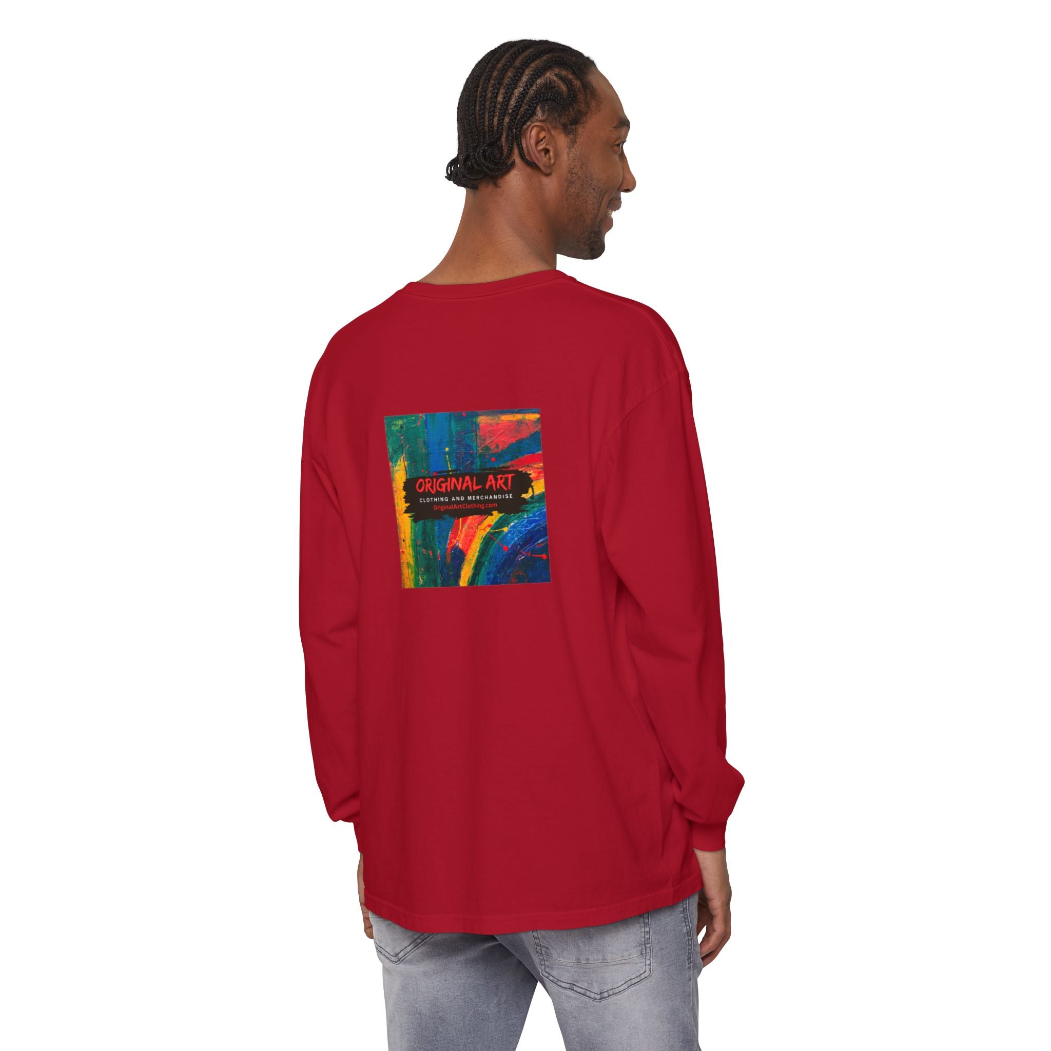 Teacher Long Sleeve Tee — "I teach. I make a difference. Maybe not today, but eventually." — Colorful Back Art