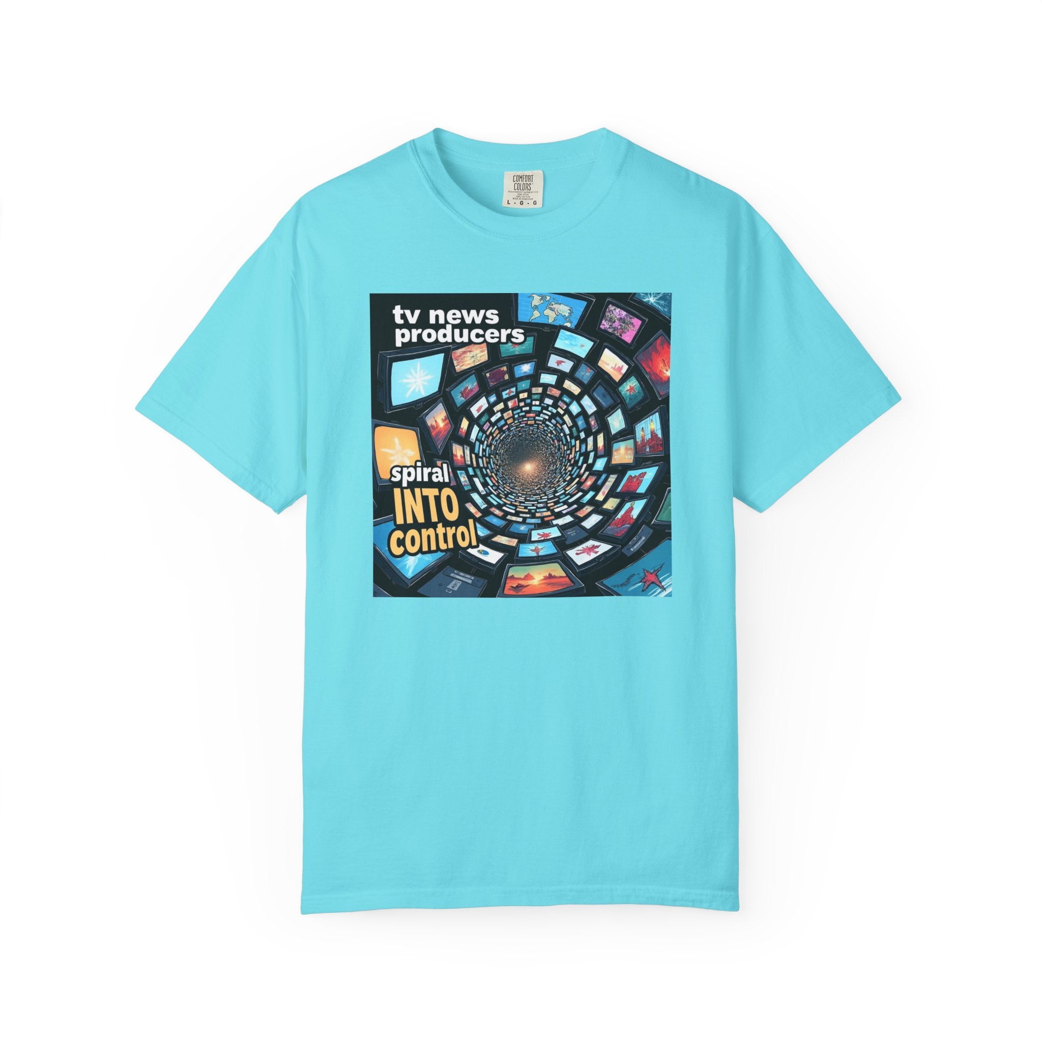 Retro Graphic T-Shirt for TV News Producers, Pop Culture Apparel, Gift for Journalists, TV Enthusiast Tee, Creative Vintage Style Shirt