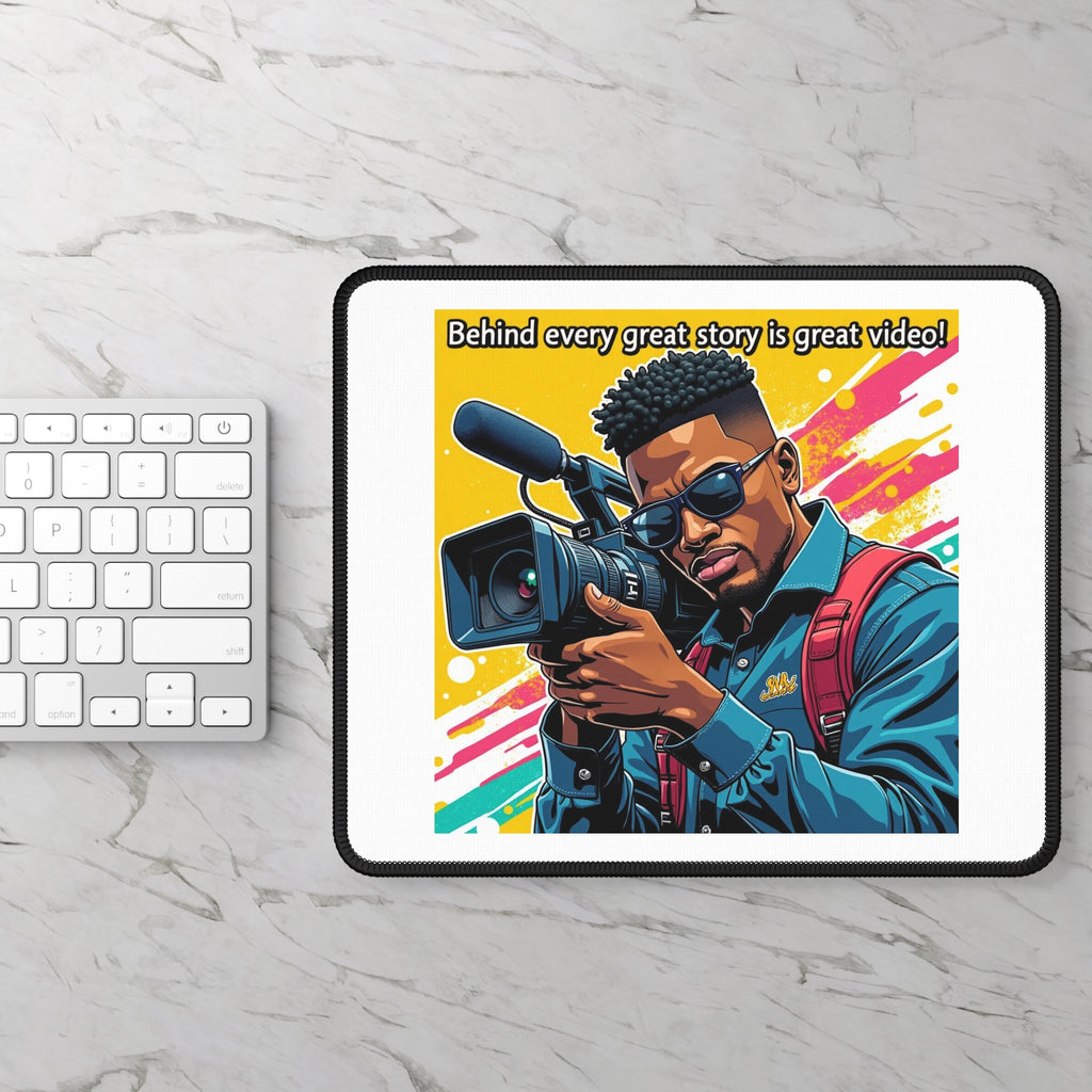 Behind Every Great Story Is Great Video! Mouse Pad is Perfect for Gamers, Streamers, Gift for Content Creators, Desk Decor, [...]