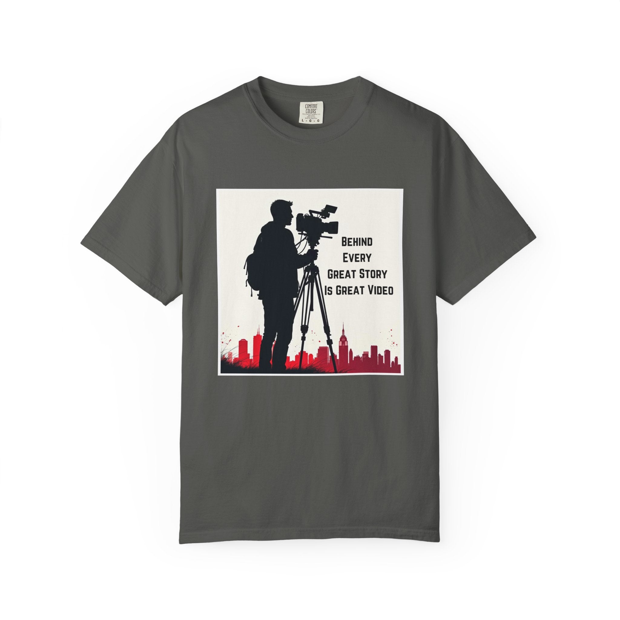 TV News Videographer: Unisex Garment-Dyed T-shirt