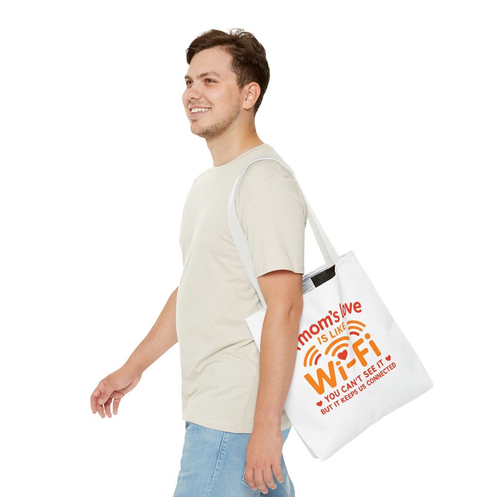 Tote Bag - "A Mom's Love Is Like Wi-Fi" Funny Mother's Day Gift Tote