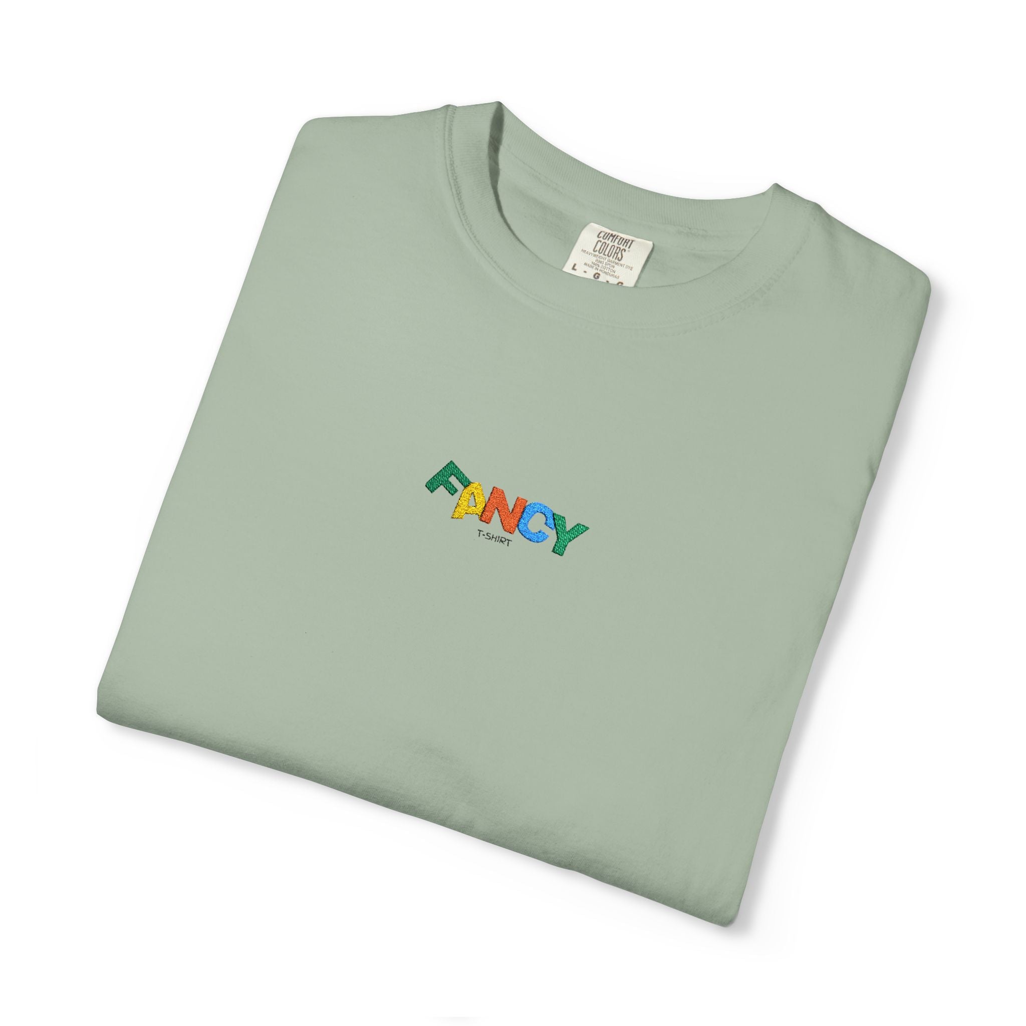 "Fancy" Colorful Logo T-Shirt — Small Chest & Sleeve Graphic