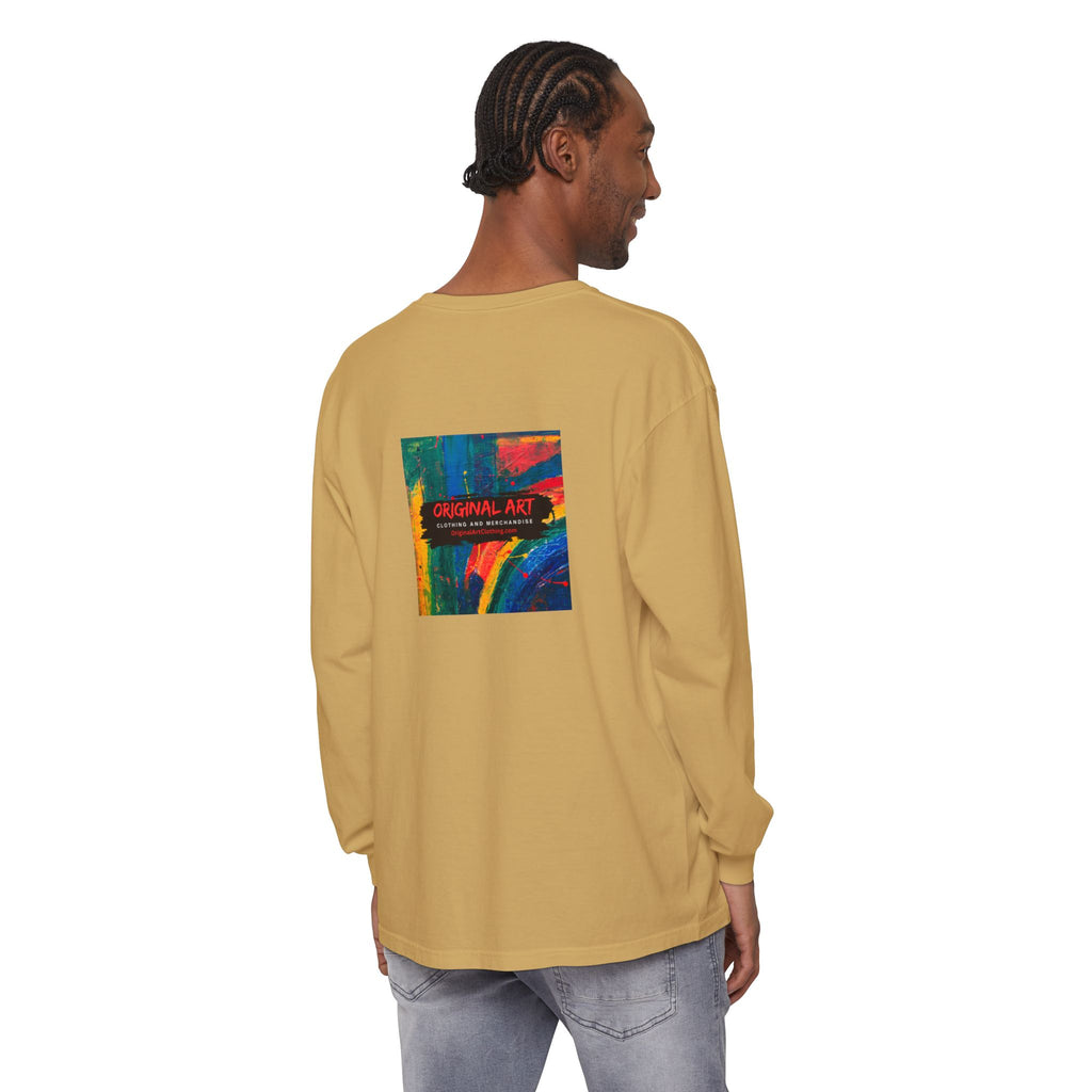 Dog Park Unisex Garment-dyed Long Sleeve T-Shirt