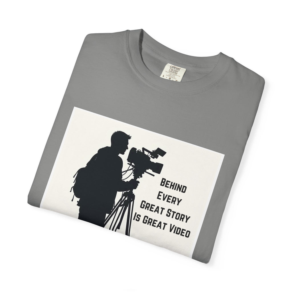 TV News Videographer: Unisex Garment-Dyed T-shirt