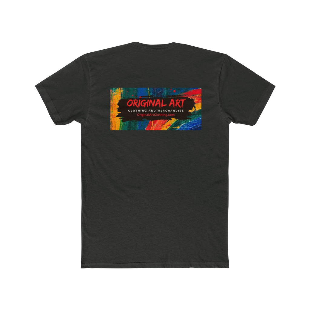 Happy Hour Crew Tee — "Happy Hour" Text Front & Original Art Back Cotton T‑Shirt