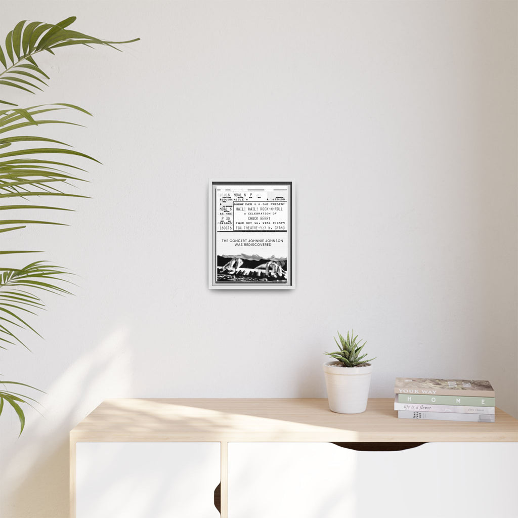 The Concert Johnnie Johnson Was Rediscovered Framed Canvas Print