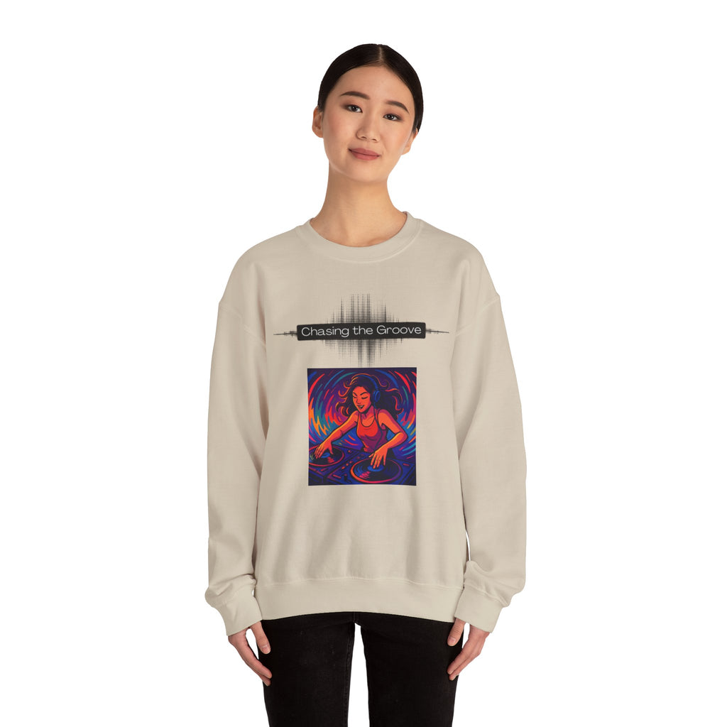 “Chasing the Groove” Soundwave Music Pullover--Crewneck Sweatshirt