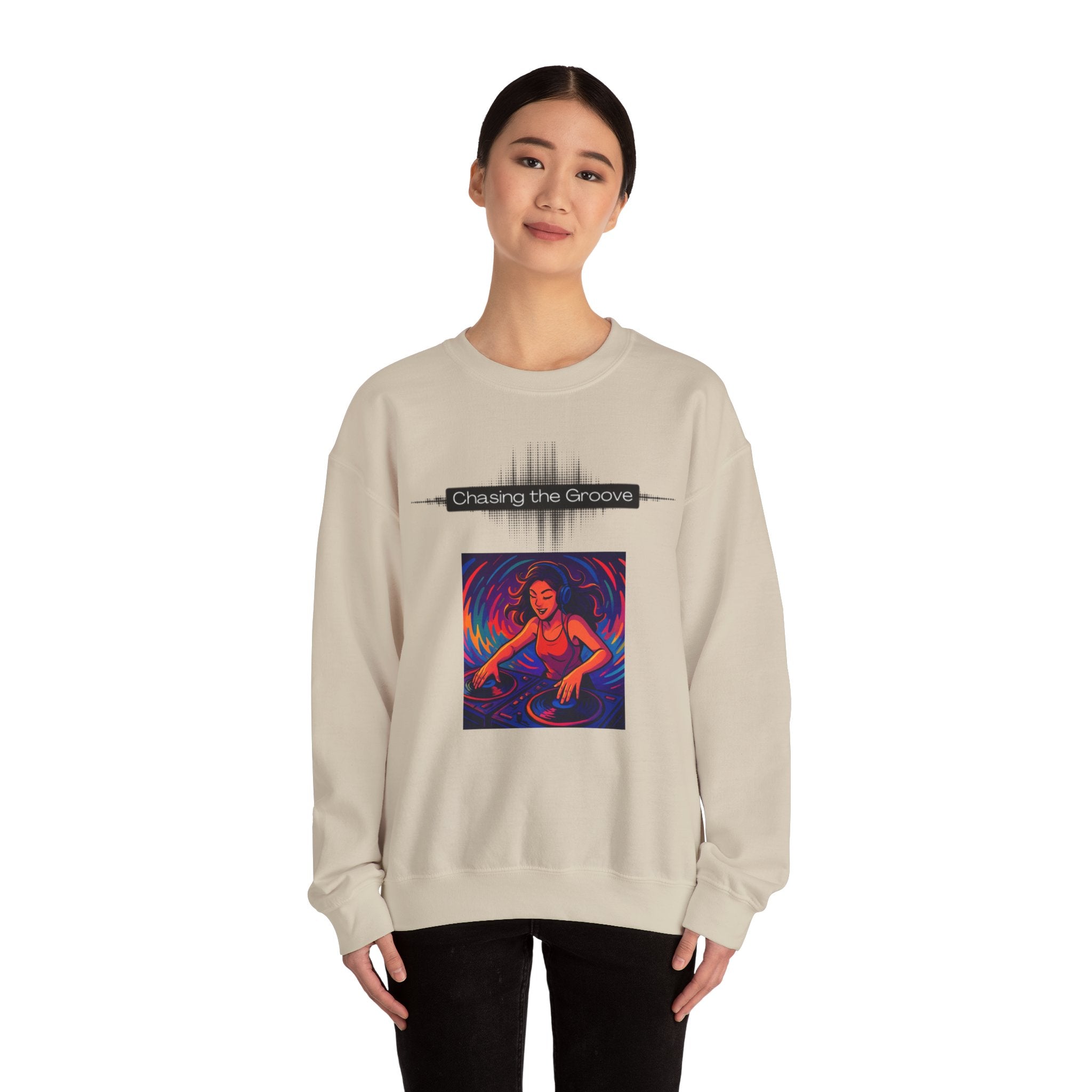 “Chasing the Groove” Soundwave Music Pullover--Crewneck Sweatshirt