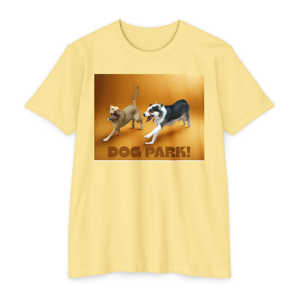 Dog Park Playful Unisex T-Shirt, Pet Lover Tee, Casual Dog Owner Gift, Dog Walking Apparel, Unique Animal Lover Shirt