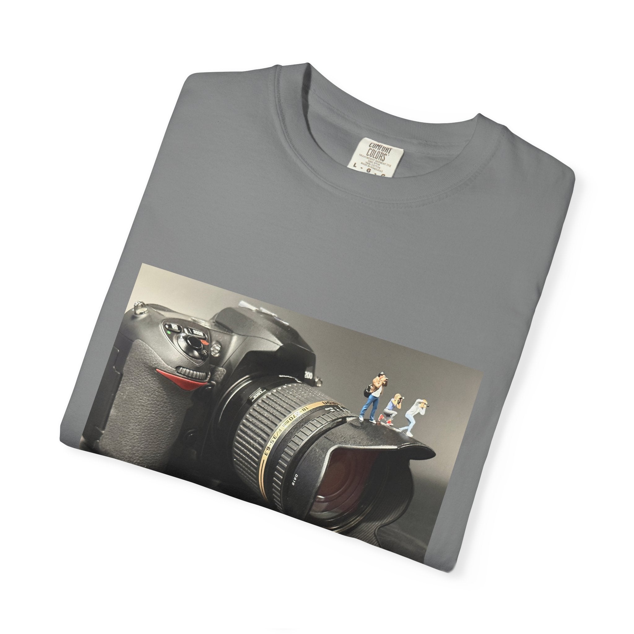 Patience & Focus Camera Tee — Photographer Inspirational Graphic T-Shirt