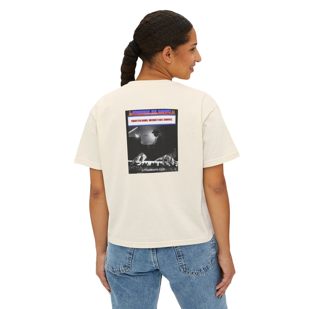 Johnnie Be Good Movie Boxy Tee — 'Johann de Wood' Graphic Tee