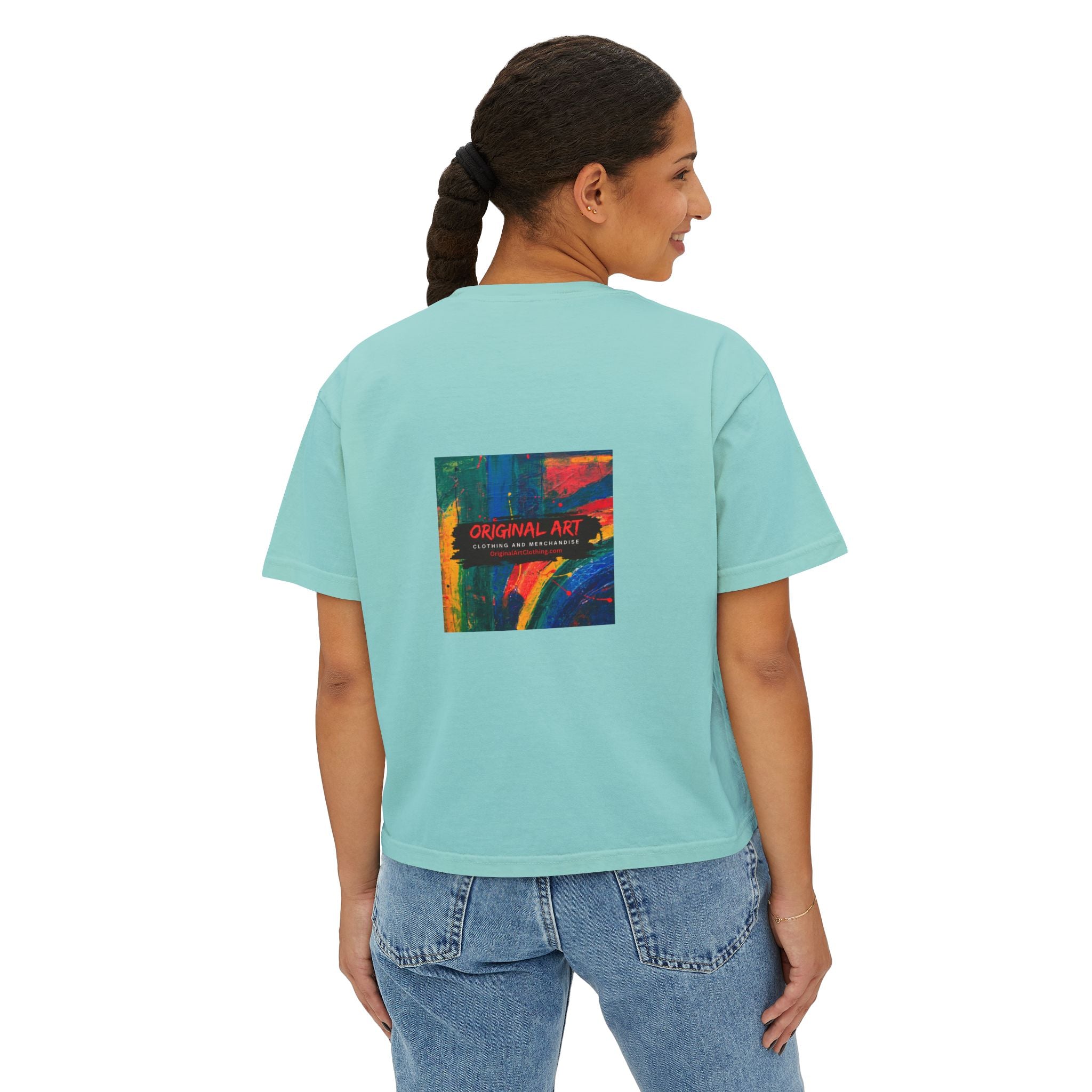 Game On! Level Up Women's Boxy Gaming Graphic Shirt