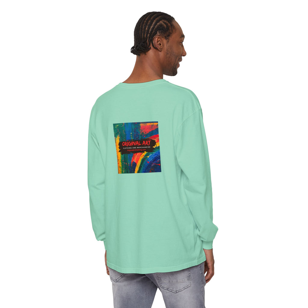Dog Park Unisex Garment-dyed Long Sleeve T-Shirt