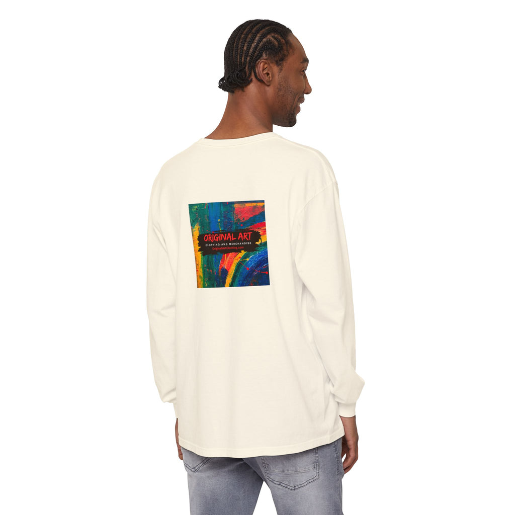 Teacher Long Sleeve Tee — "I teach. I make a difference. Maybe not today, but eventually." — Colorful Back Art