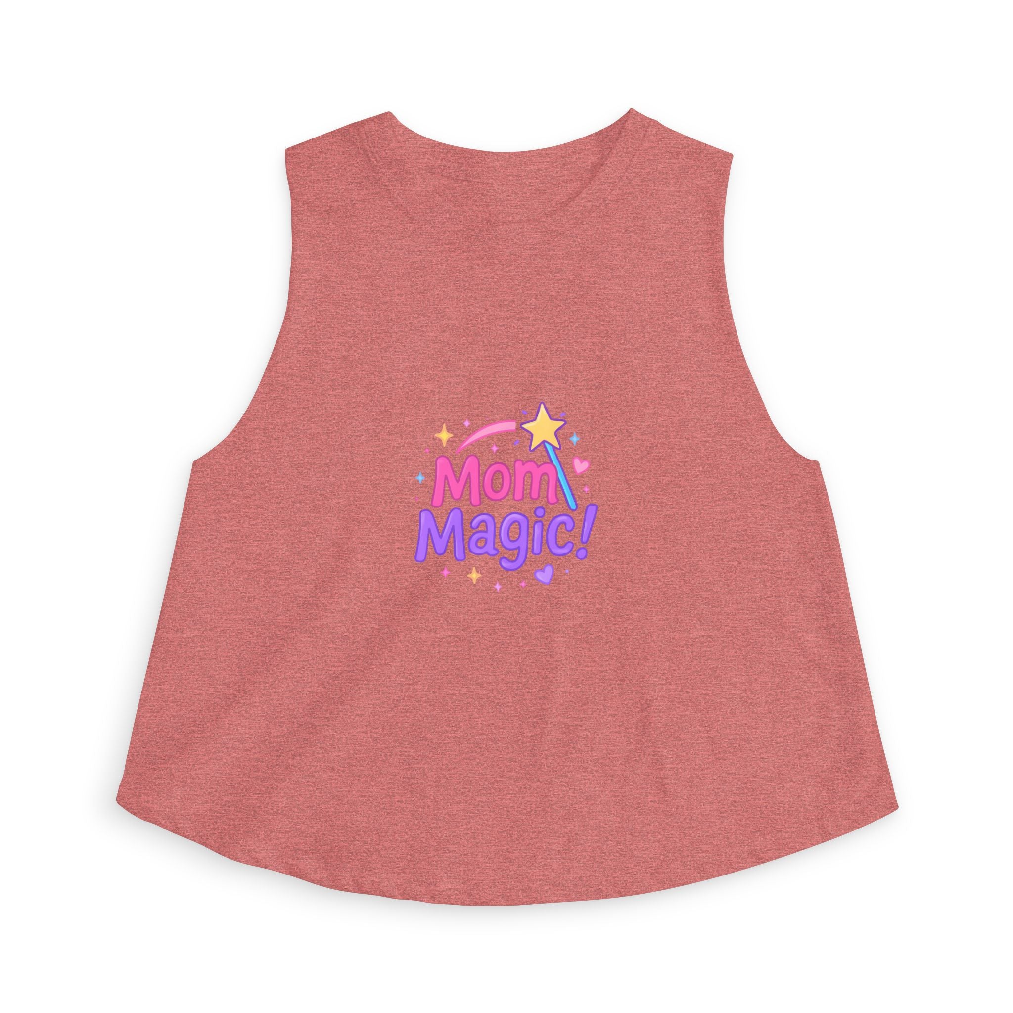 Mom Magic Crop Top — Cute Pastel Mother's Day Tank